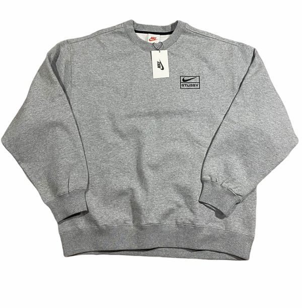 Nike x stussy fleece crew hot sale