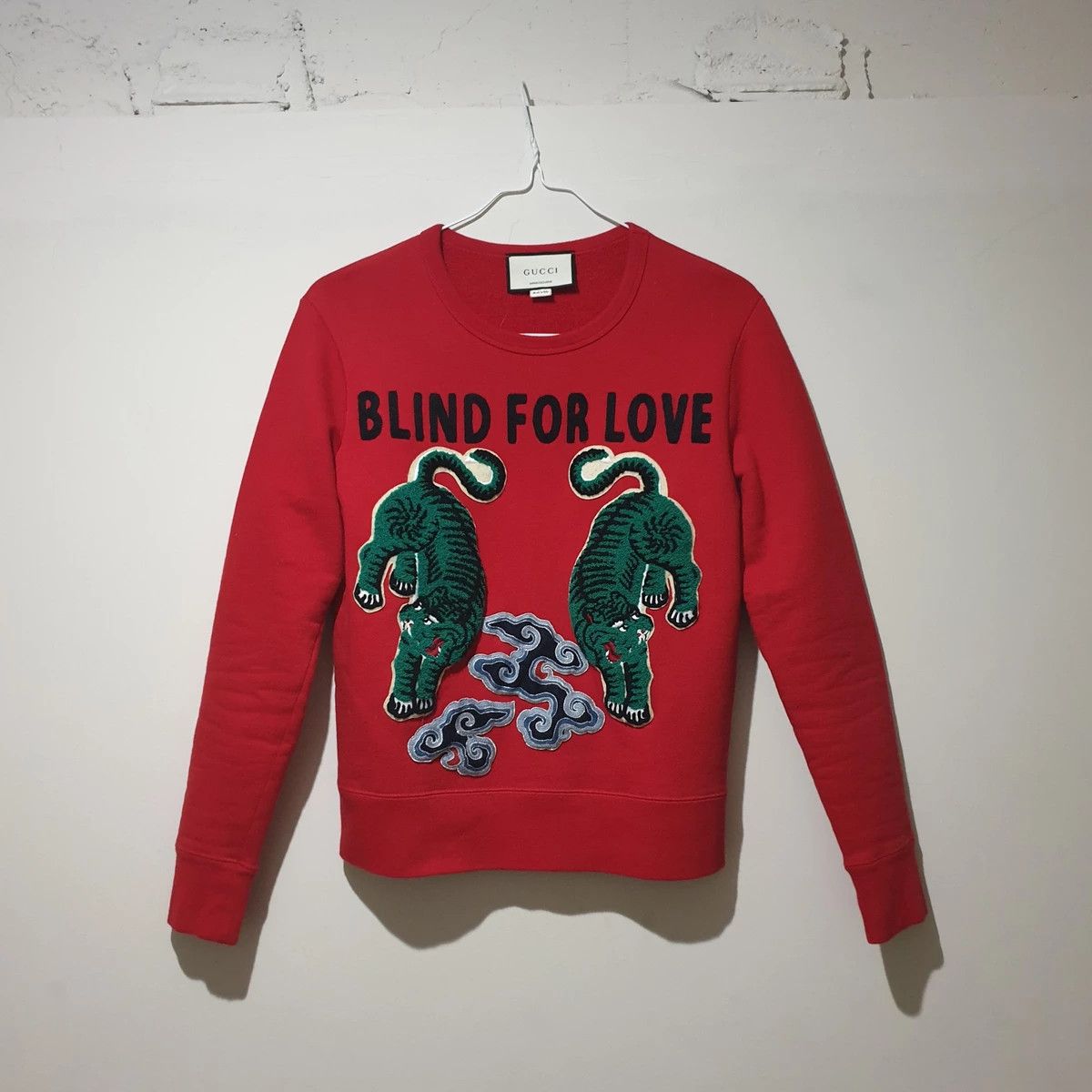 GUCCI SWEATSHIRT BLIND FOR LOVE ESCHATOLOGY '25 HOODIE BLUE