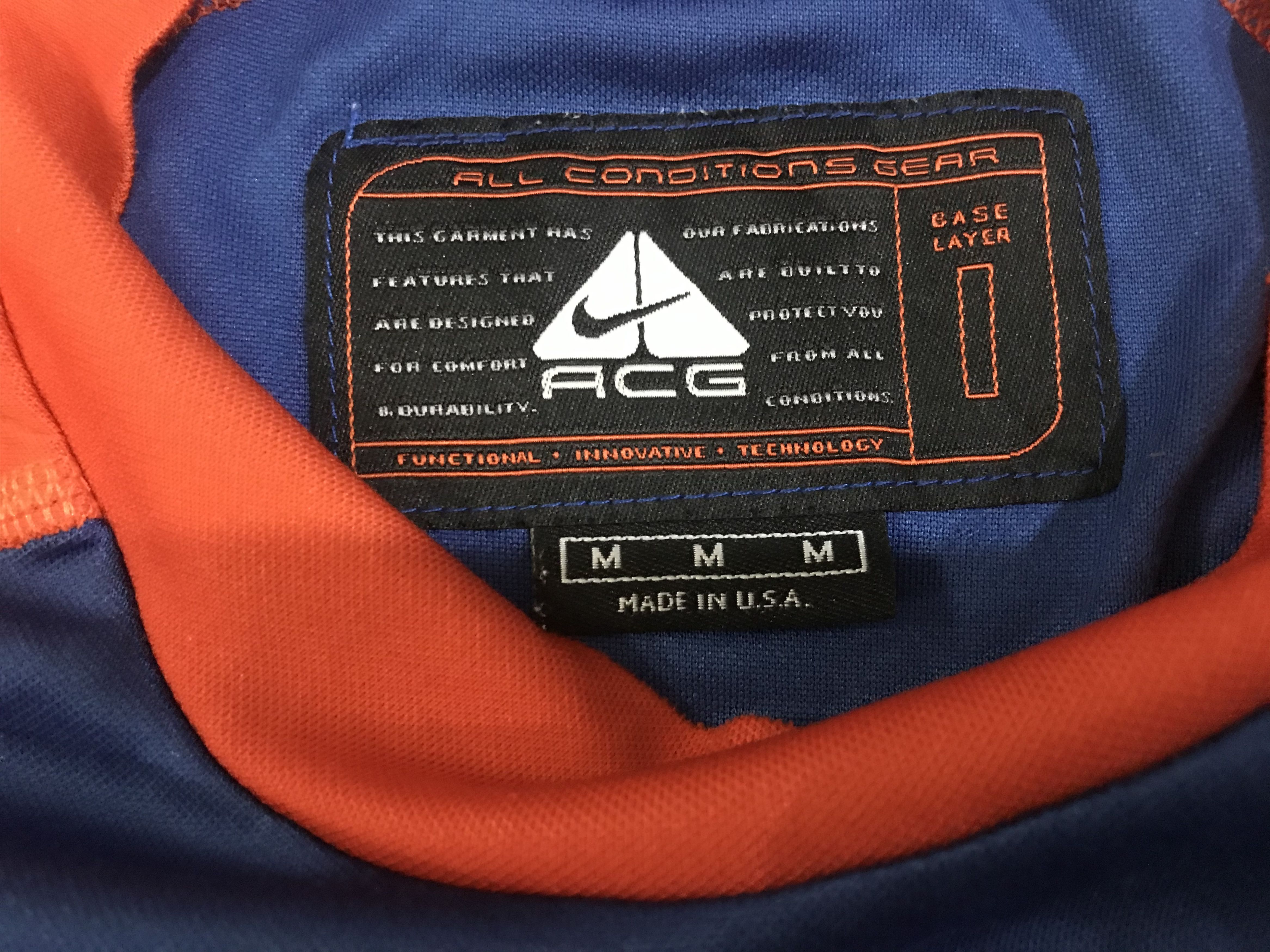 Nike ACG Nike ACG Long Sleeve Polyester USA T-Shirt Size US M / EU 48-50 / 2 - 5 Thumbnail