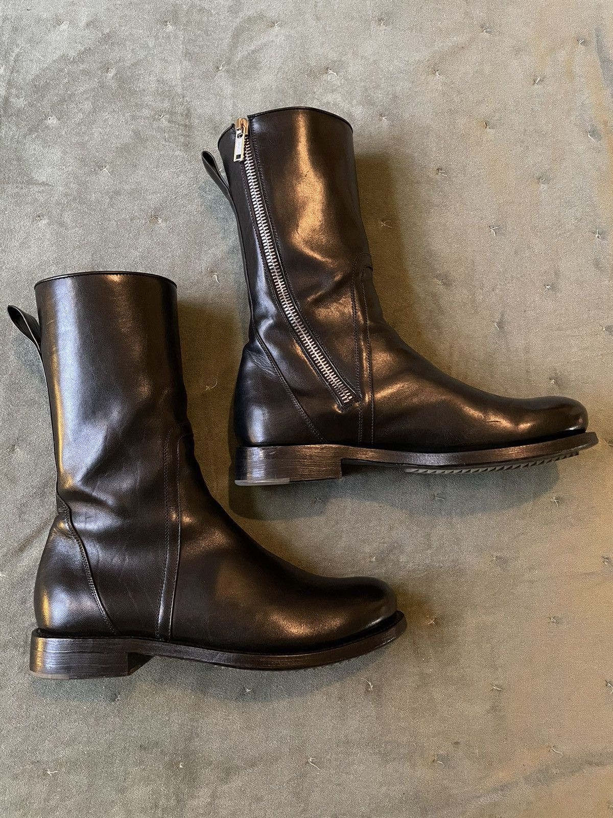Rick Owens Rick Owens Cop Boots with Goodyear Sole size 42 black Grailed
