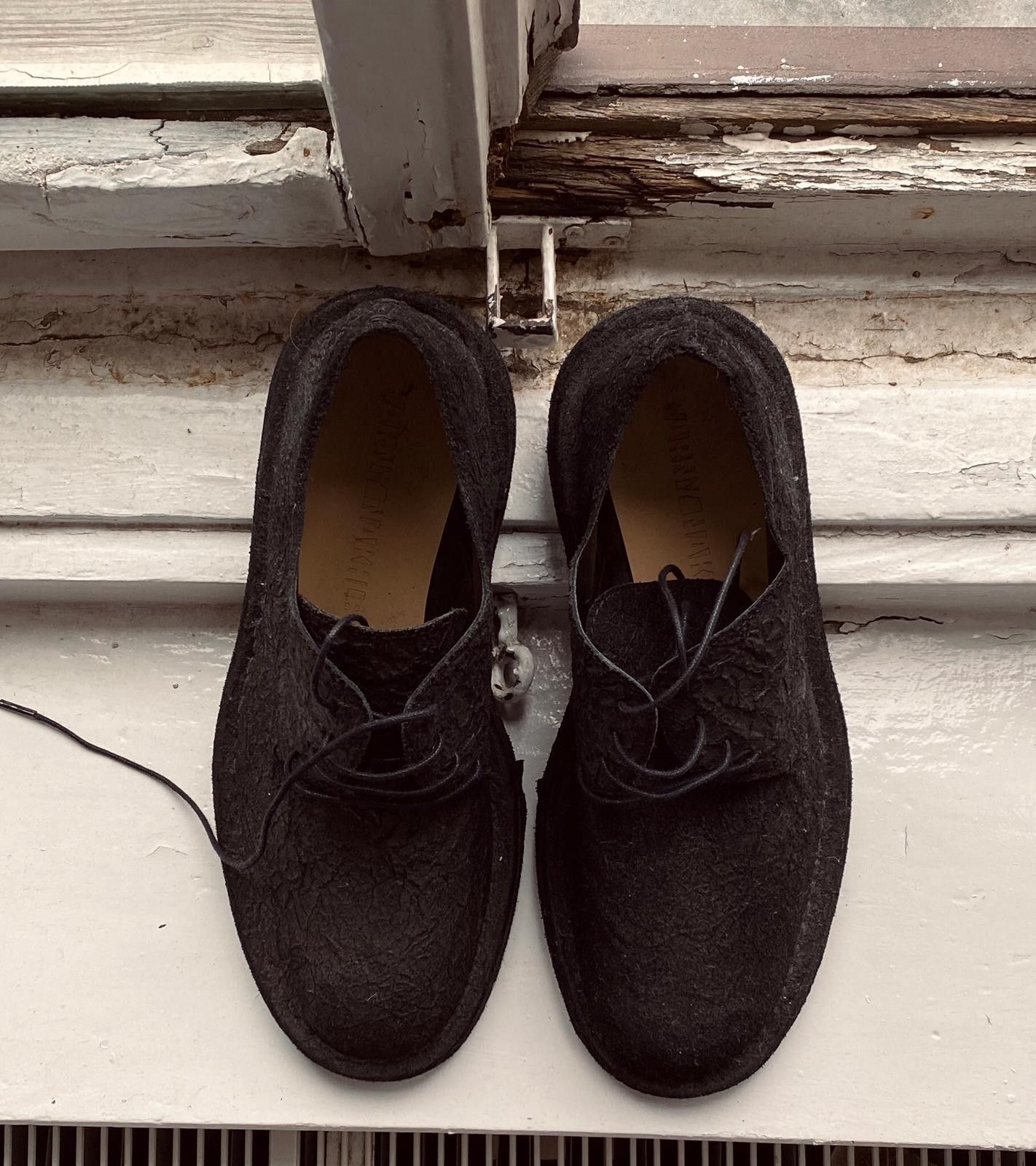Barny Nakhle Barny nahkle paper black leather derbies Size US 7 / EU 40 - 2 Thumbnail