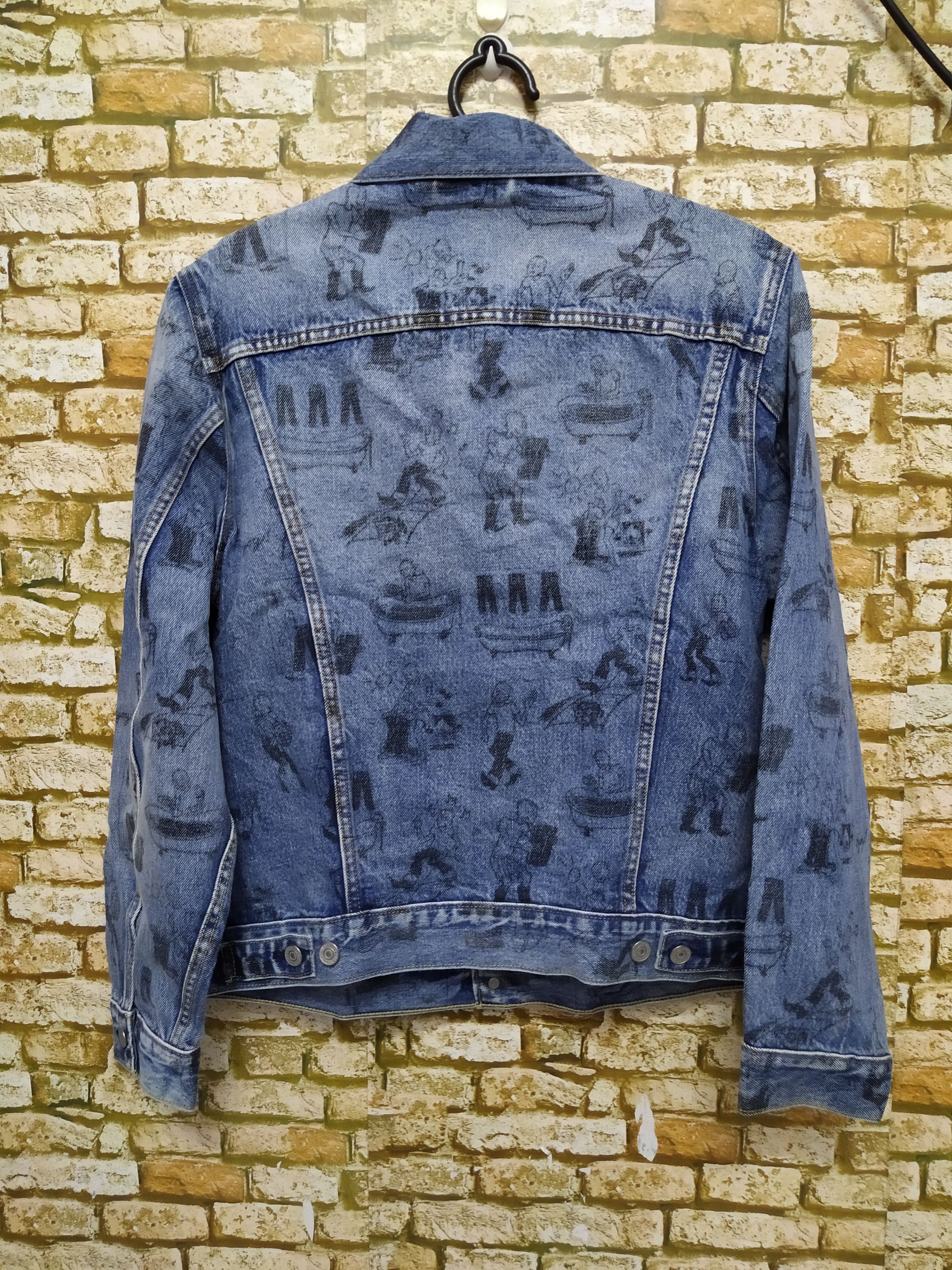 Levi's LEVIS TRUCKER BIG E BATH-TUB DENIM JACKET (B792) Size US S / EU 44-46 / 1 - 7 Thumbnail