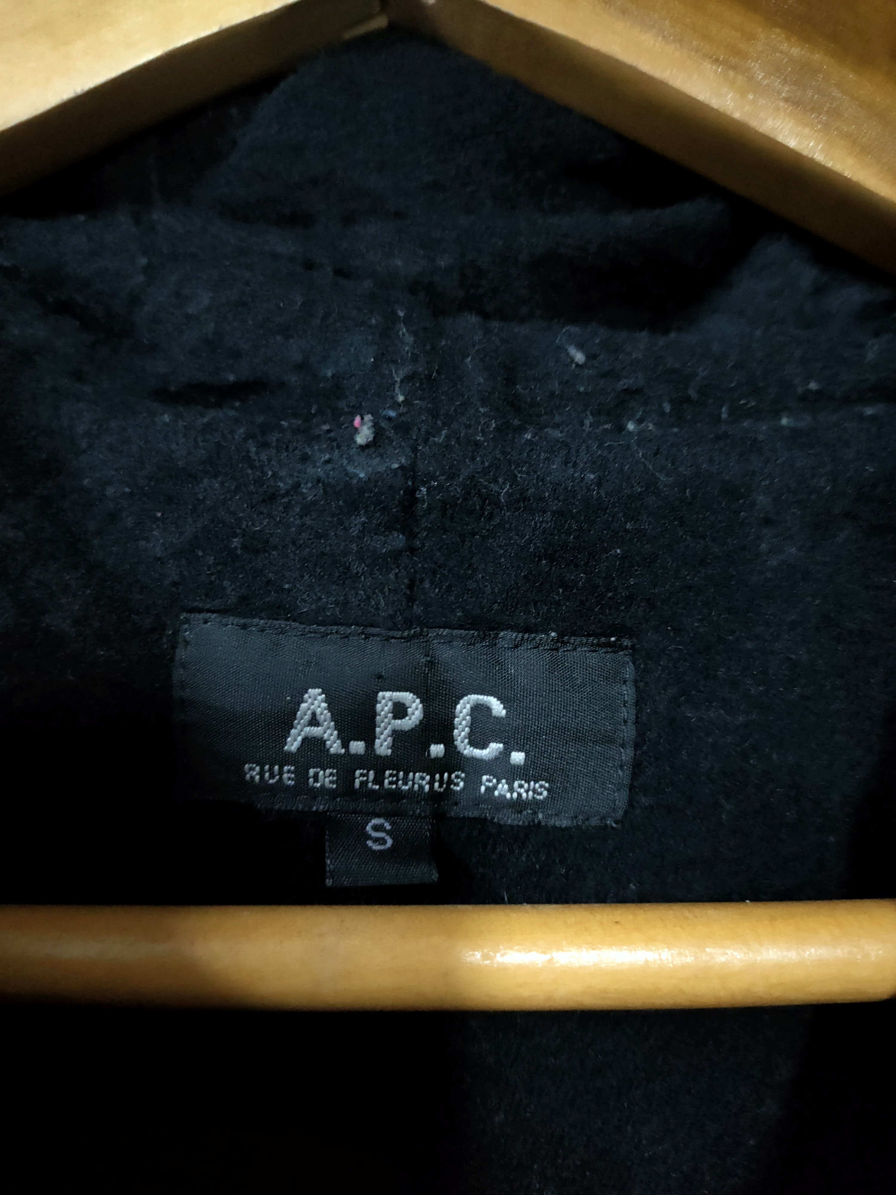 A.P.C. 🔥VTG A.P.C NAVY MOLESKIN HALFZIPPER HOODIE JACKETS Size US S / EU 44-46 / 1 - 6 Thumbnail