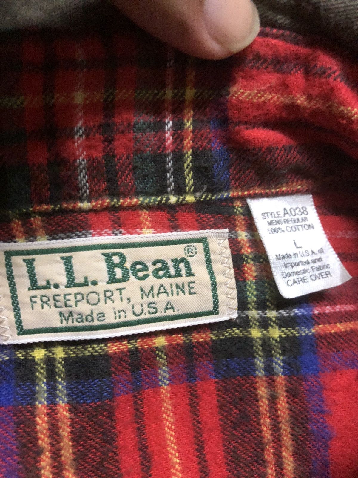L.L. Bean Vintage A038LL BEAN Shirt Made in USA Size US XL / EU 56 / 4 - 5 Thumbnail