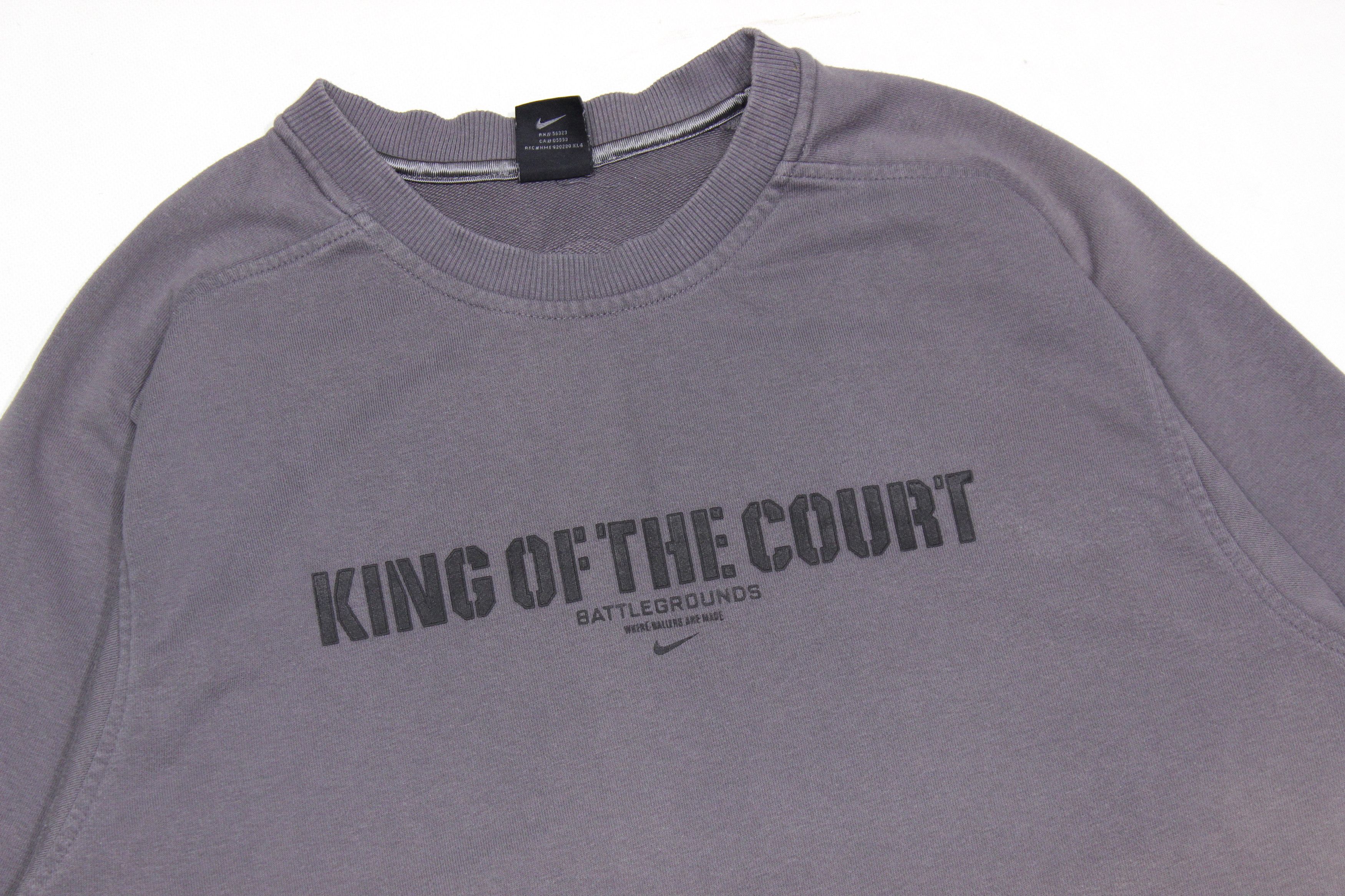 Nike 90S King Of The Court Big Logo Sweatshirt Size US XL / EU 56 / 4 - 3 Thumbnail