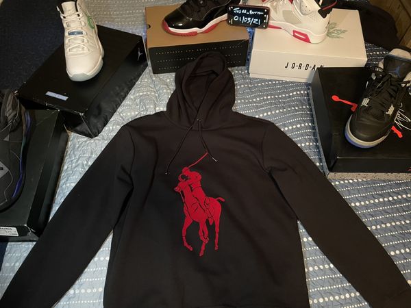 Polo Ralph Lauren Black/red Polo Ralph Lauren hoodie