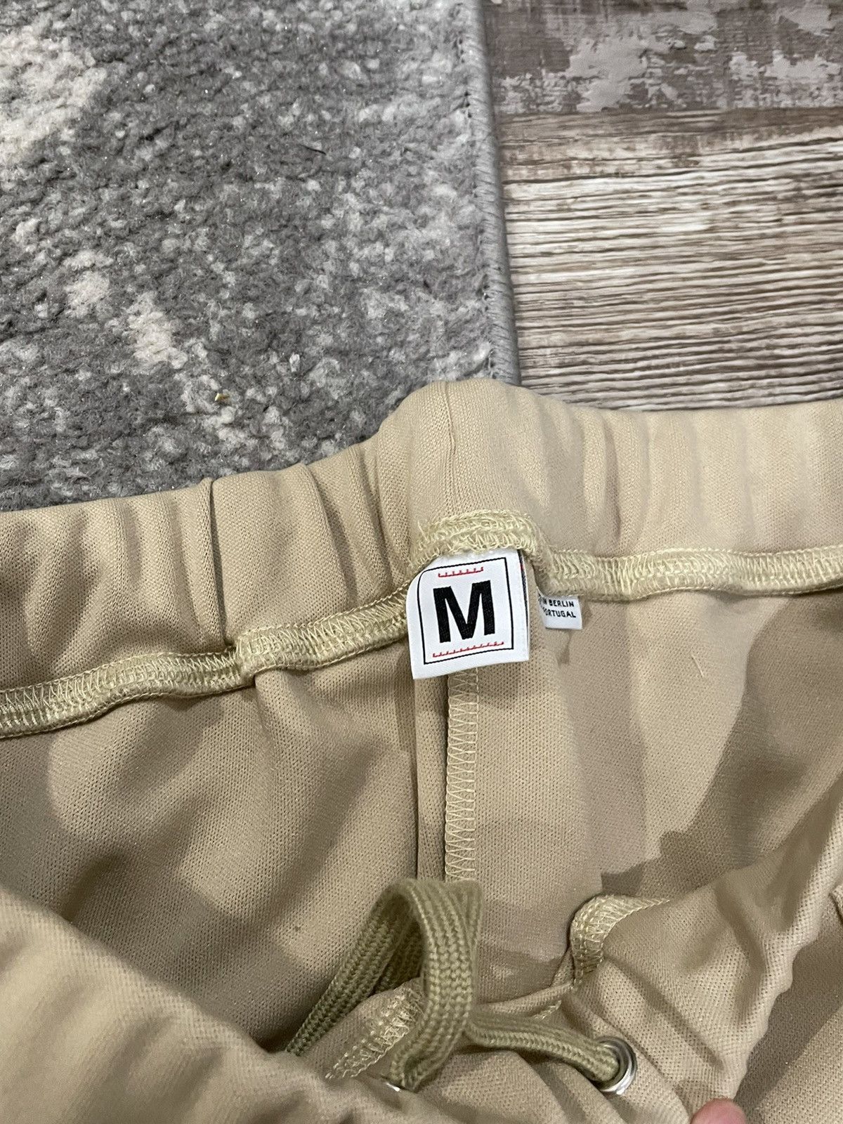 Random Identities Beige Pleated Track Pants Size US 32 / EU 48 - 2 Thumbnail