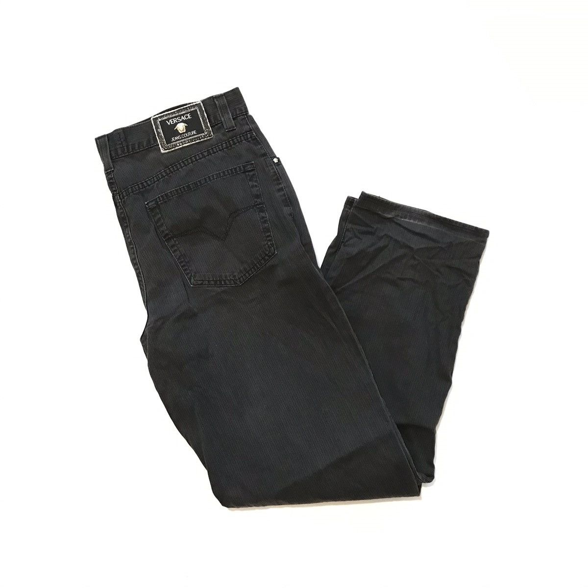 Vintage Versace couture Medusa Head Denim Pants Jeans 90s