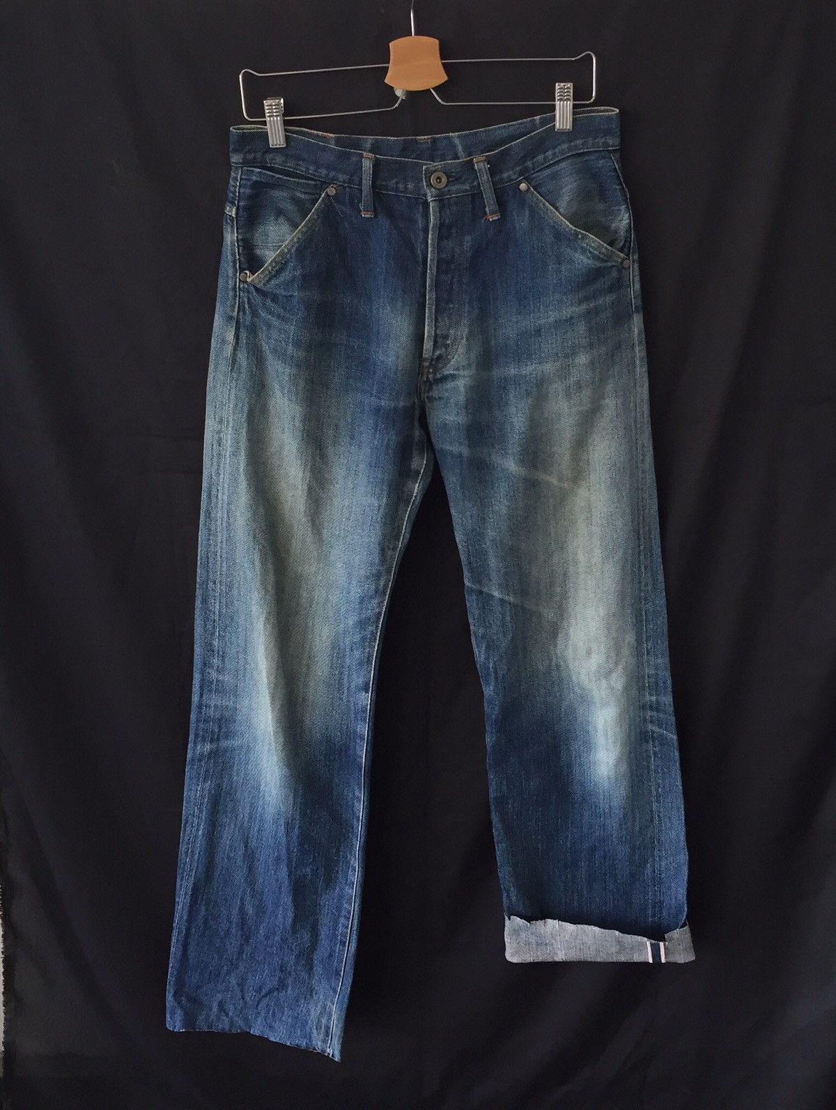 Distressed Denim Vintage Made in Japan Selvedge Distress Jeans | Grailed