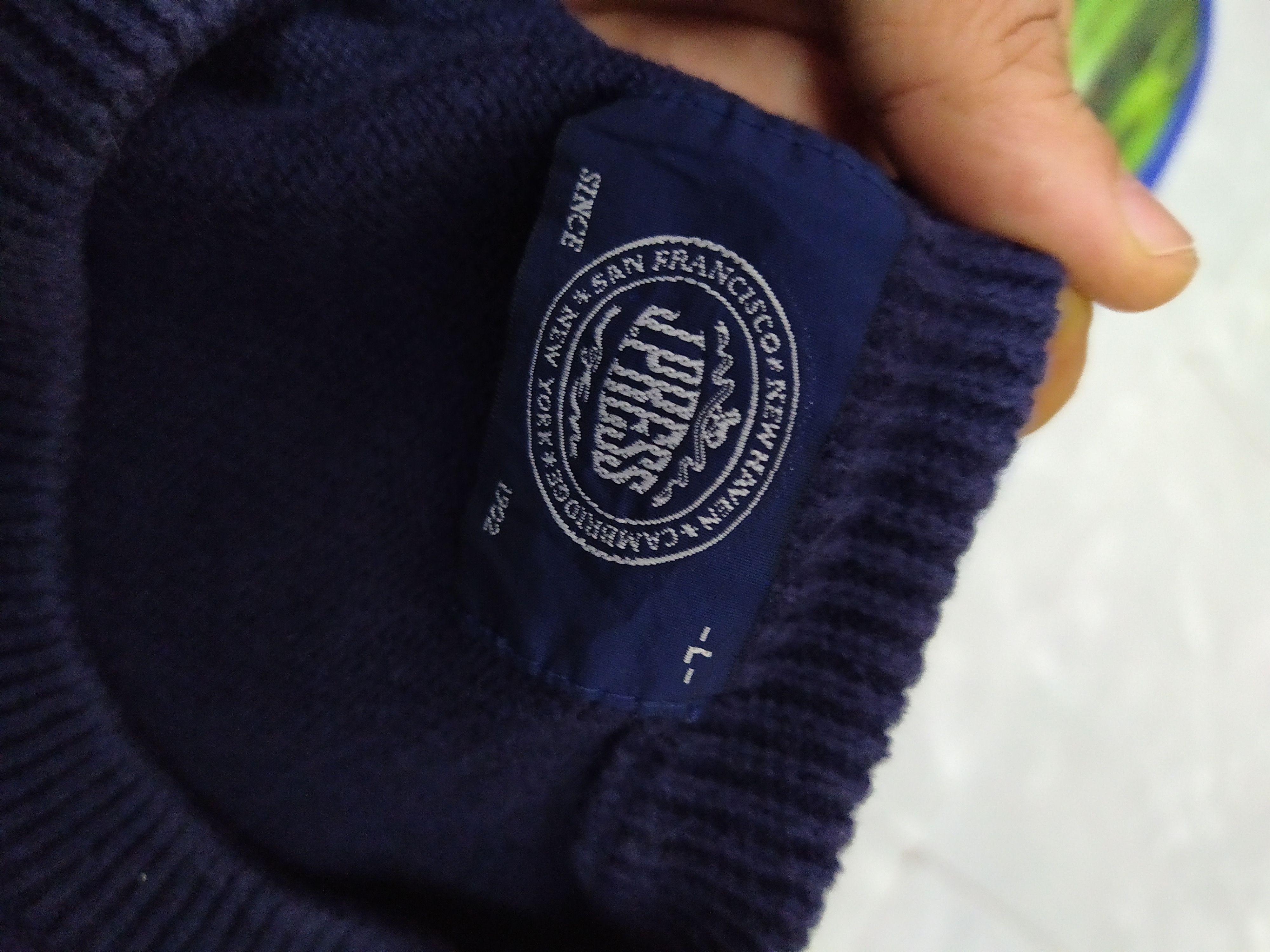 J. Press × Vintage 90s J. PRESS KNITWEAR BIG LOGO (B796) Size US L / EU 52-54 / 3 - 4 Thumbnail