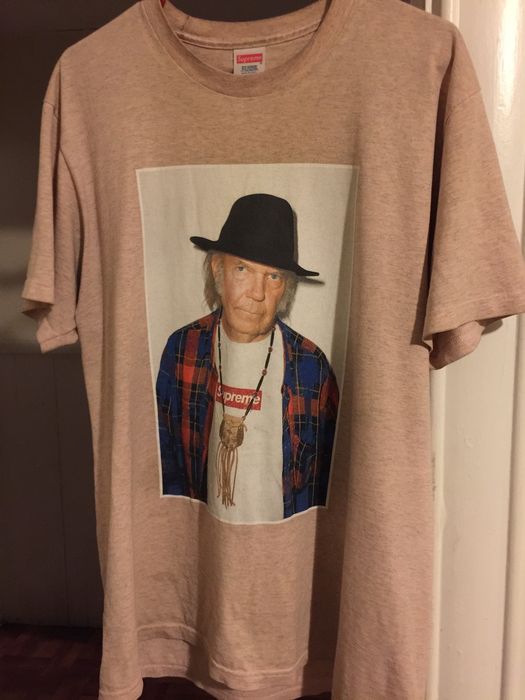 Supreme Supreme Neil Young tee in pink (rarest color) | Grailed