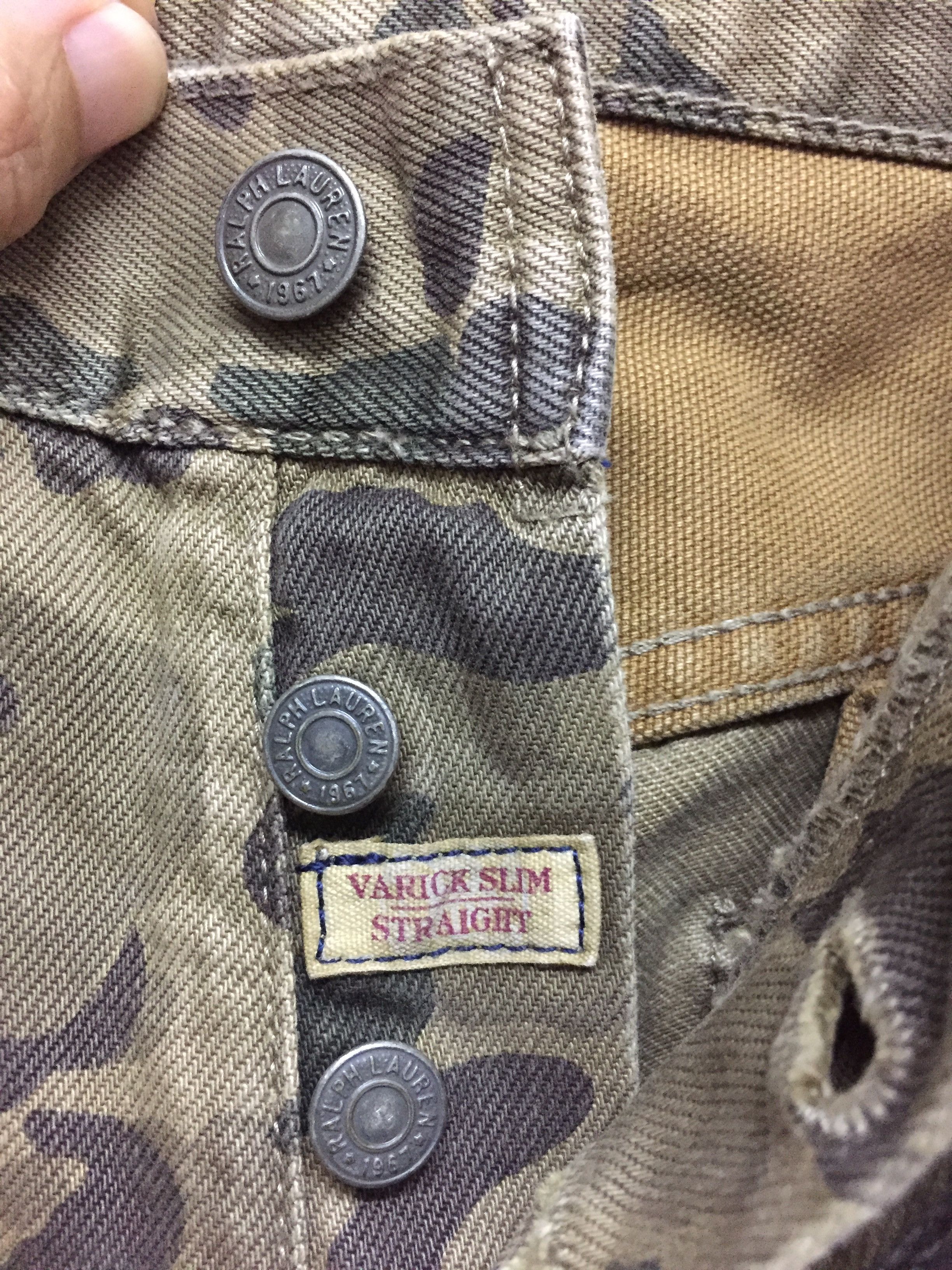 Polo Ralph Lauren Vtg POLO Ralph Lauren distressed camo carpenter pants Size US 31 - 6 Thumbnail