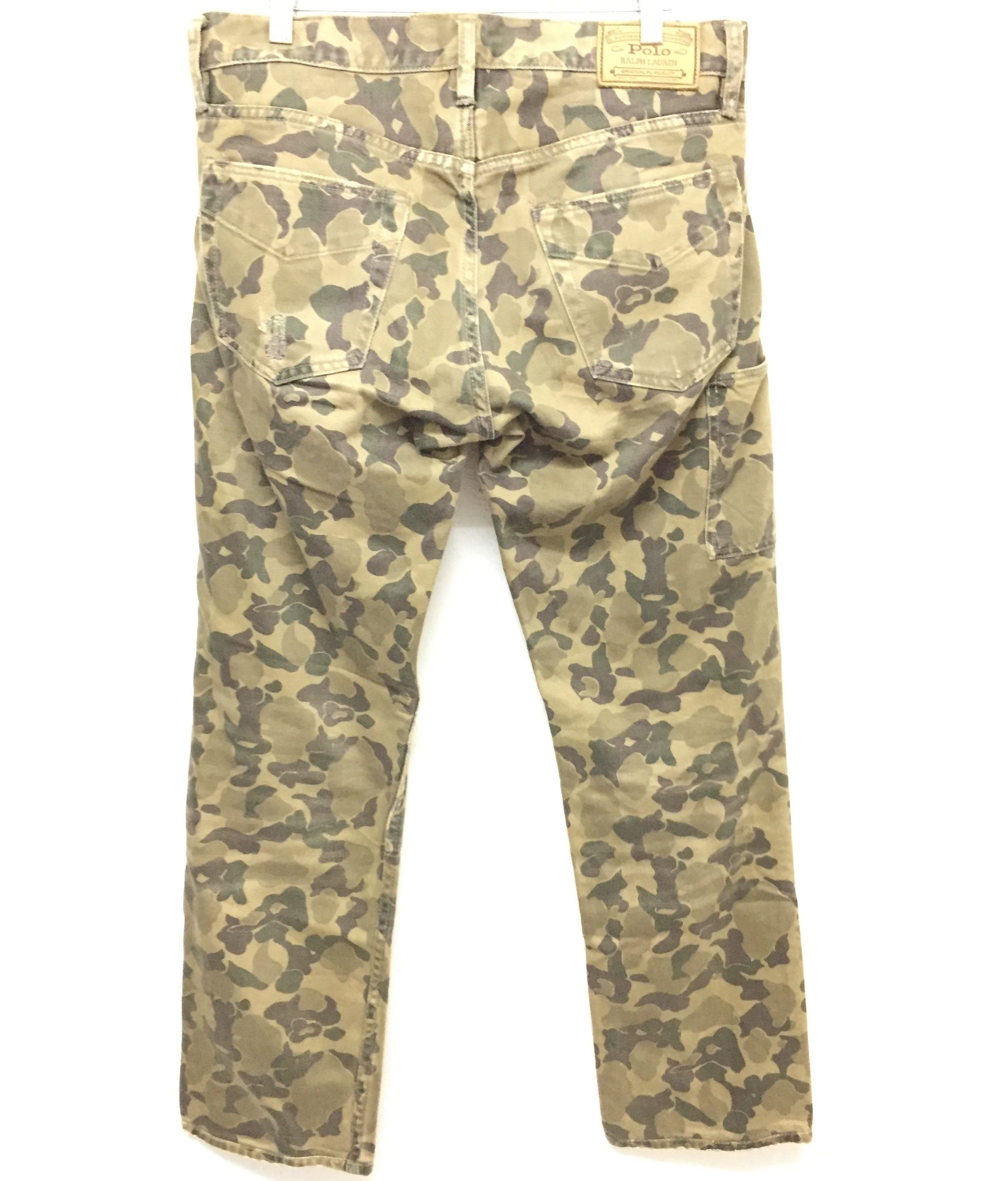 Polo Ralph Lauren Vtg POLO Ralph Lauren distressed camo carpenter pants Size US 31 - 7 Thumbnail