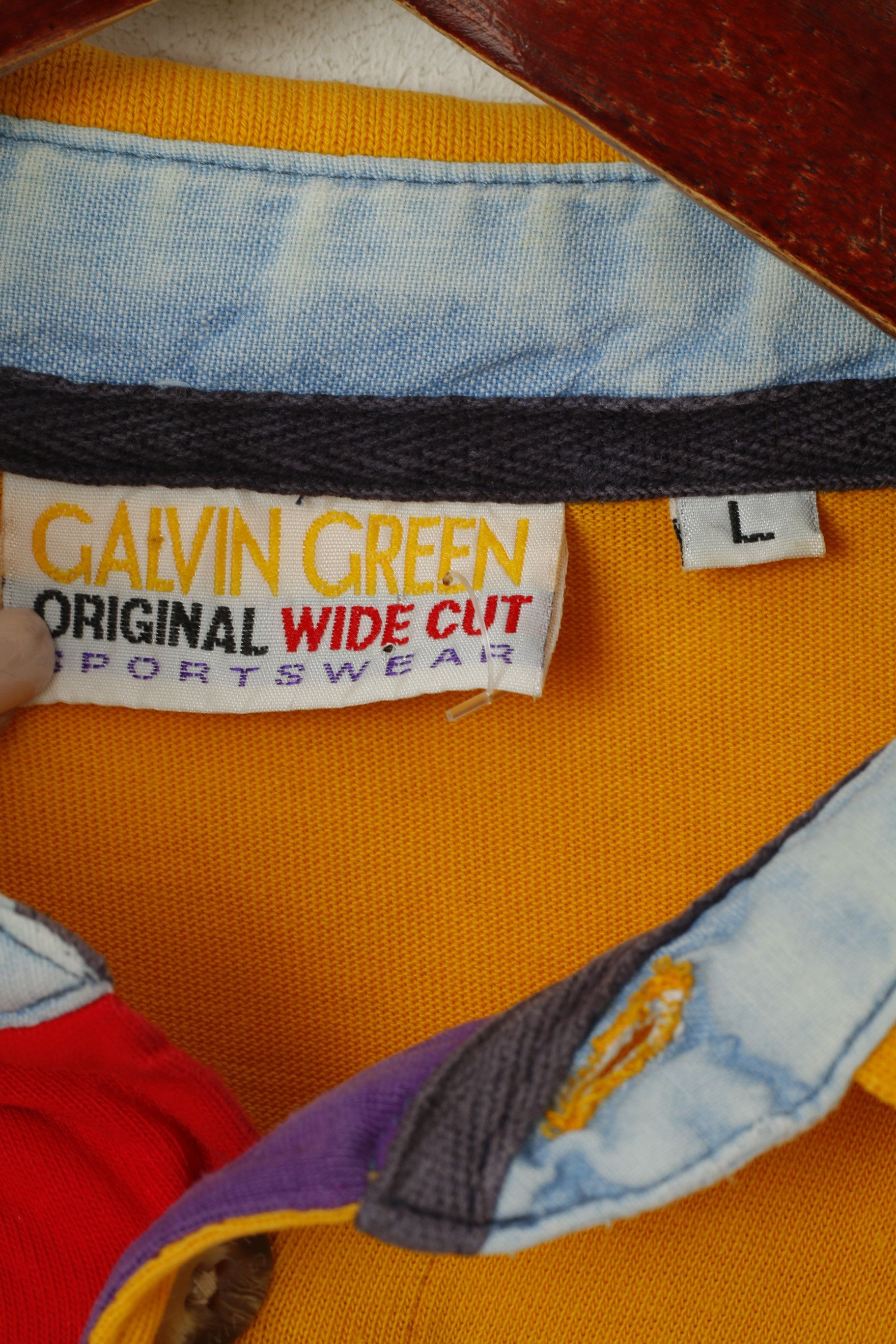 Other Galvin Green Men L Polo Shirt Yellow Cotton Vintage 8619 Size US L / EU 52-54 / 3 - 4 Thumbnail