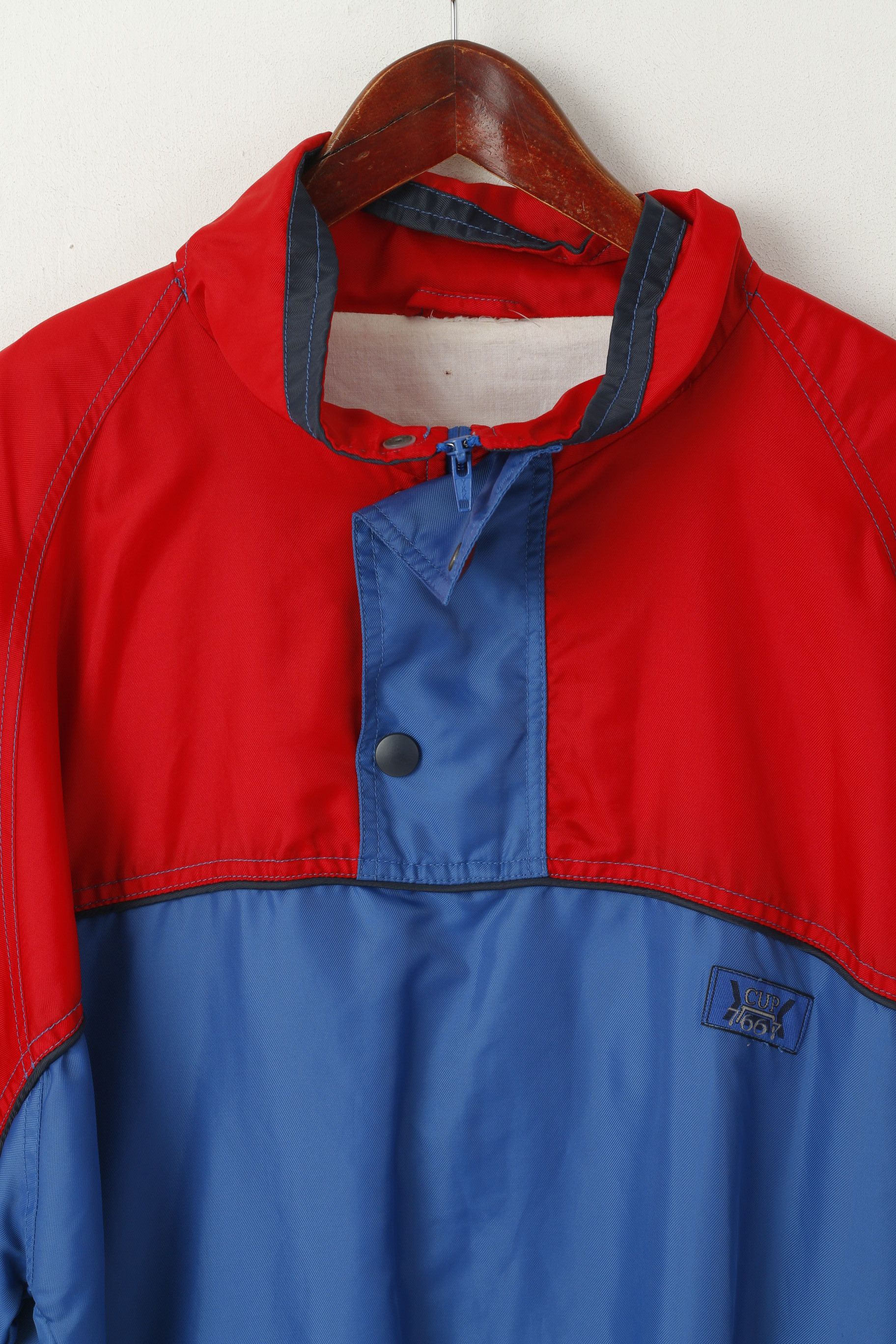 Vintage CUP 66 Men XL Jacket Blue Red FC Bayern Munchen 8641 Size US XL / EU 56 / 4 - 2 Thumbnail