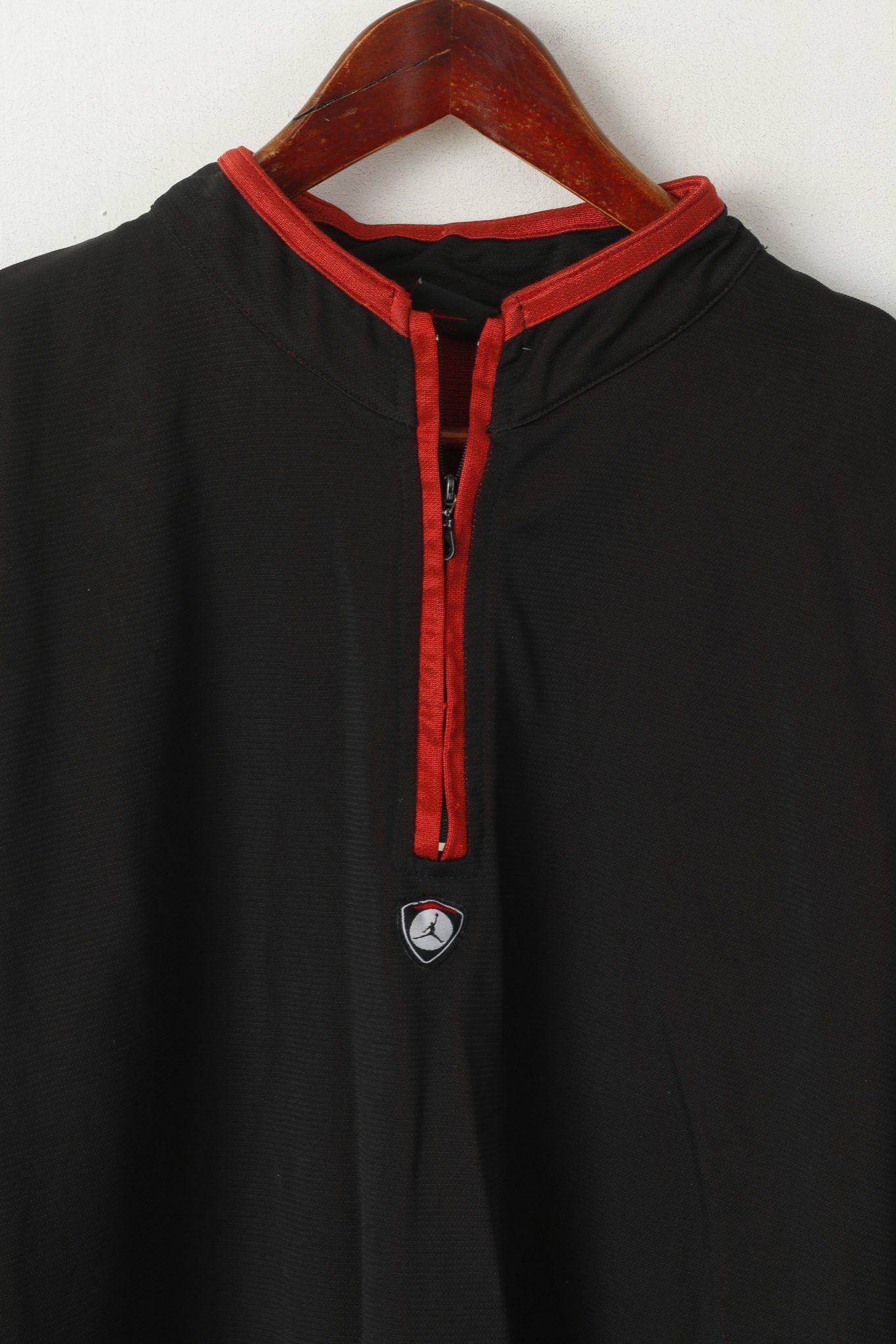 Jordan Brand Nike Jordan Men M Sweatshirt Black Shiny Nylon NBA 1264 Size US M / EU 48-50 / 2 - 3 Thumbnail