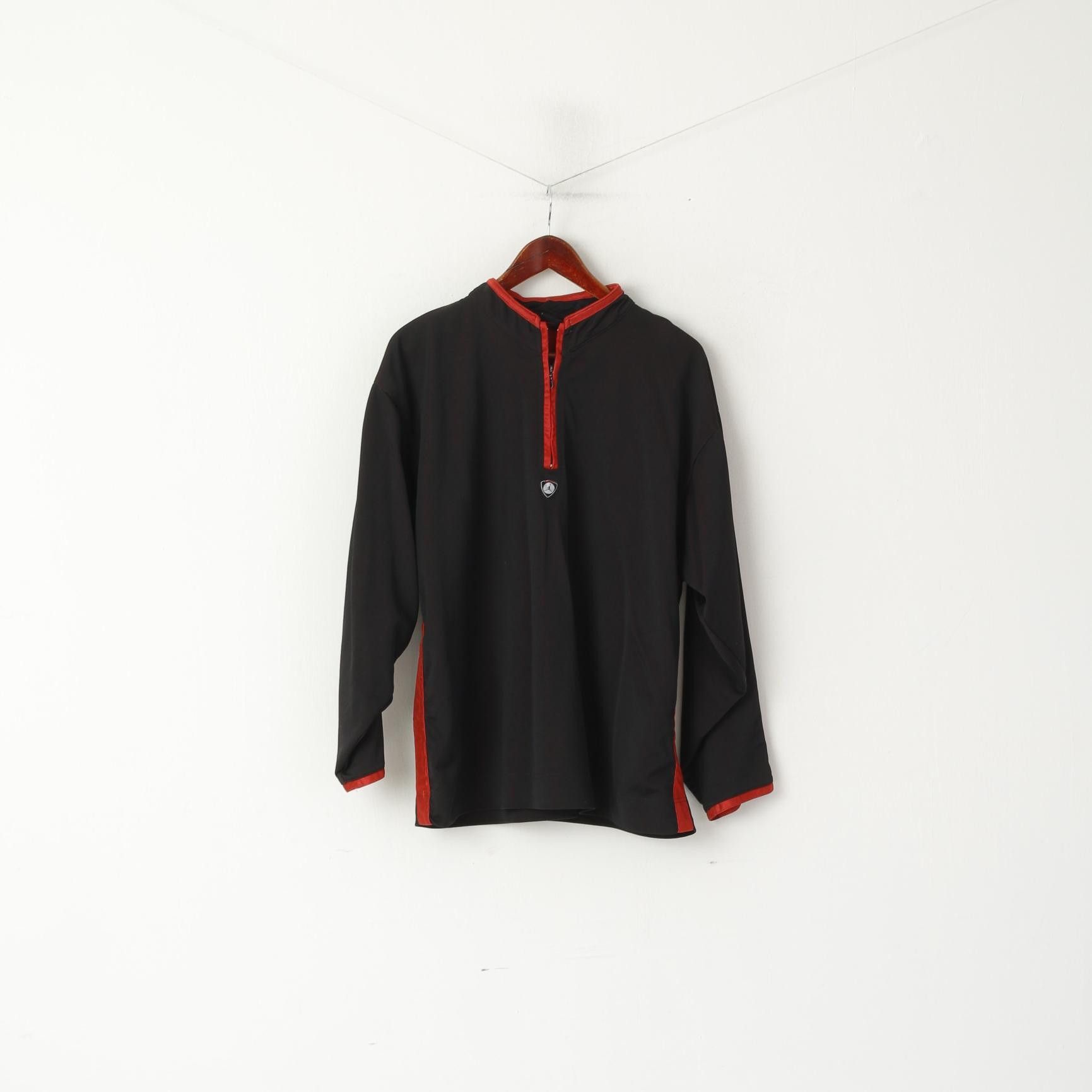 Jordan Brand Nike Jordan Men M Sweatshirt Black Shiny Nylon NBA 1264 Size US M / EU 48-50 / 2 - 2 Thumbnail