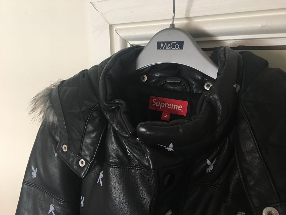 Supreme Leather Puffer Jacket | Grailed