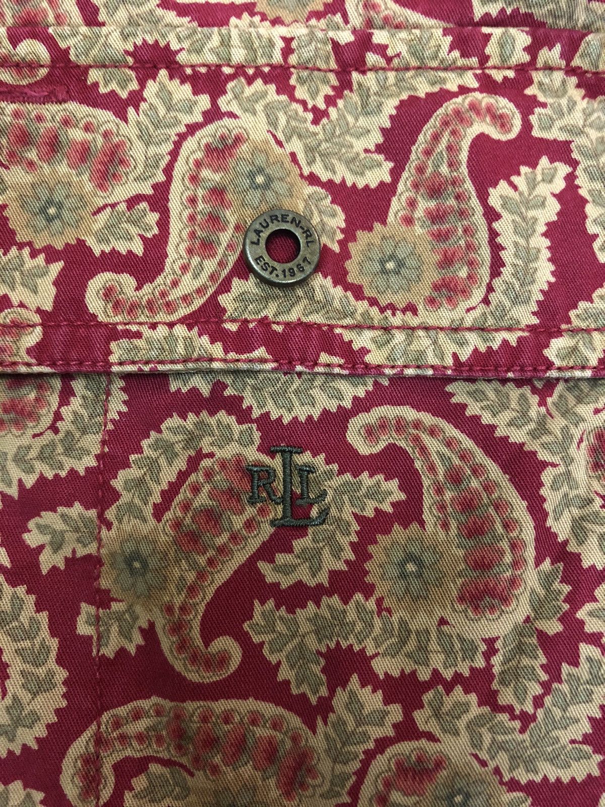 Lauren Ralph Lauren × Polo Ralph Lauren × Ralph Lauren RALPH LAUREN - PAISLEY DESIGN DOUBLE POCKET SHIRTS Size US XXL / EU 58 / 5 - 9 Thumbnail
