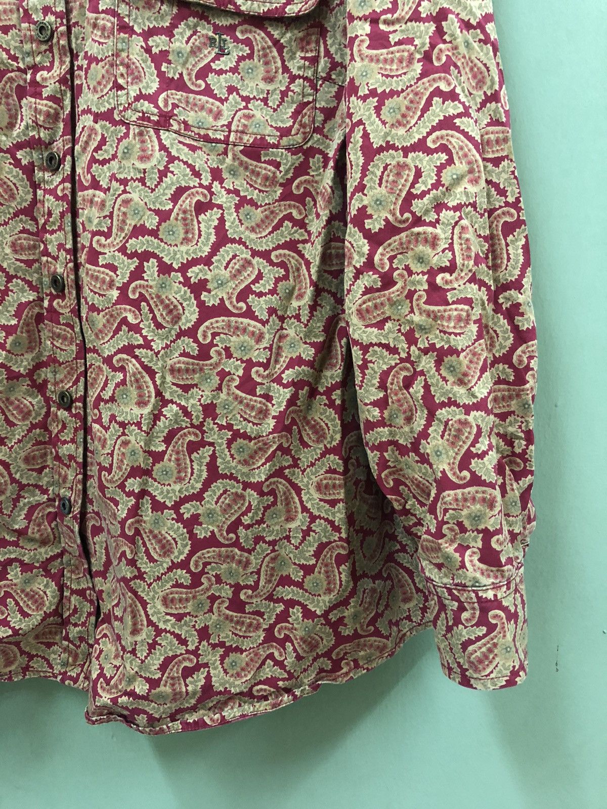 Lauren Ralph Lauren × Polo Ralph Lauren × Ralph Lauren RALPH LAUREN - PAISLEY DESIGN DOUBLE POCKET SHIRTS Size US XXL / EU 58 / 5 - 5 Thumbnail