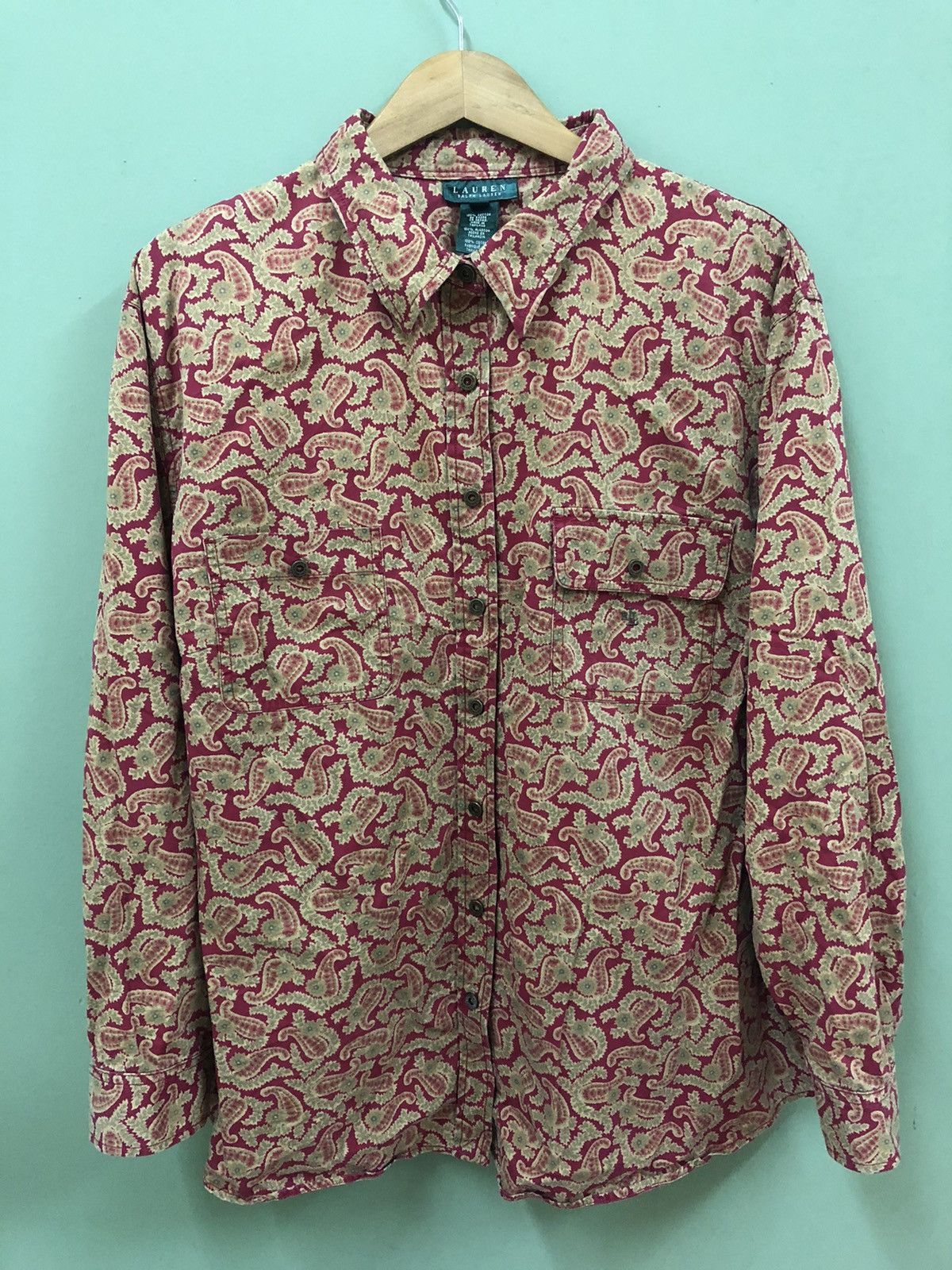 Lauren Ralph Lauren × Polo Ralph Lauren × Ralph Lauren RALPH LAUREN - PAISLEY DESIGN DOUBLE POCKET SHIRTS Size US XXL / EU 58 / 5 - 1 Thumbnail