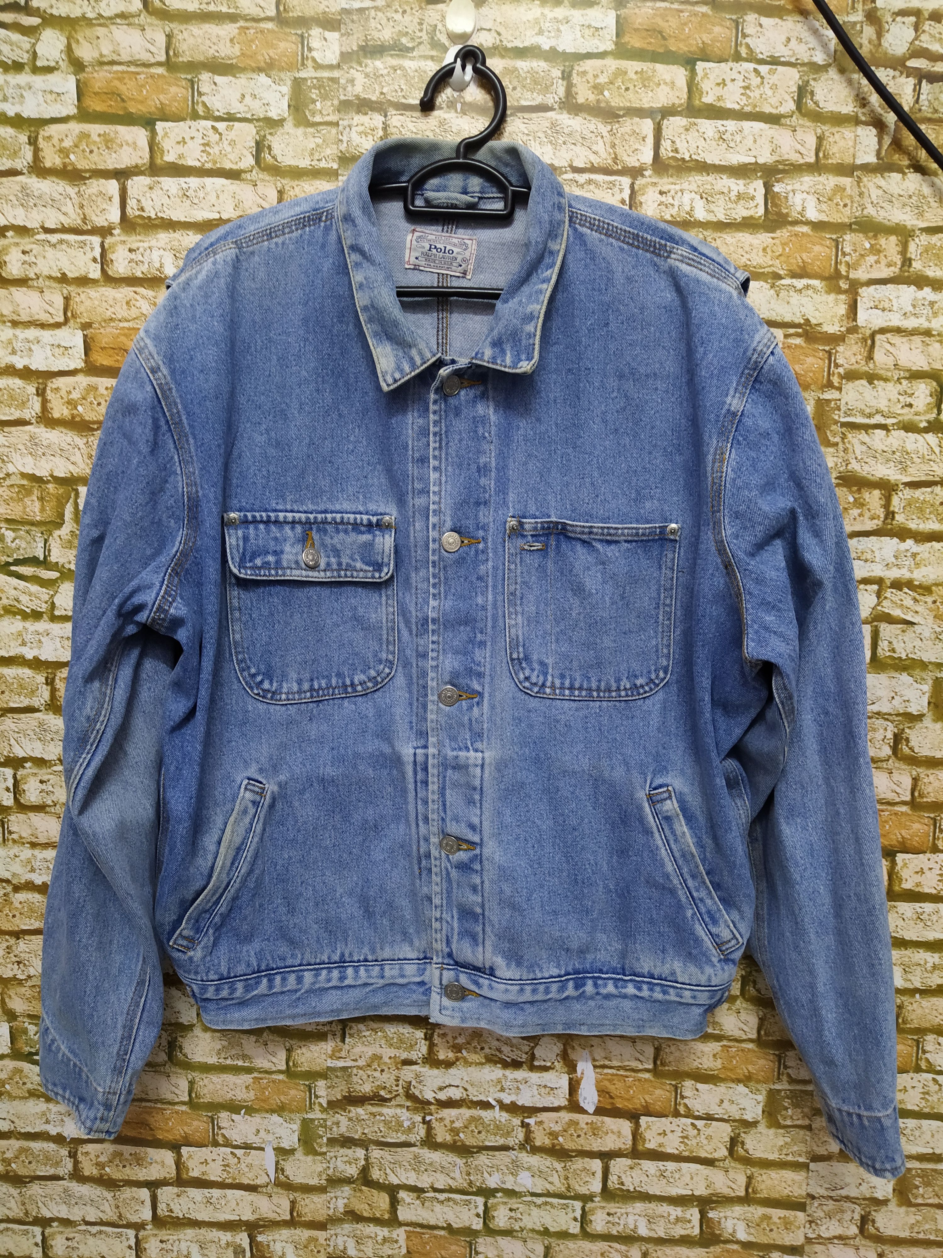 Polo Ralph Lauren 90s POLO RALPH LAUREN DENIM JACKET (B799) Size US M / EU 48-50 / 2 - 1 Thumbnail