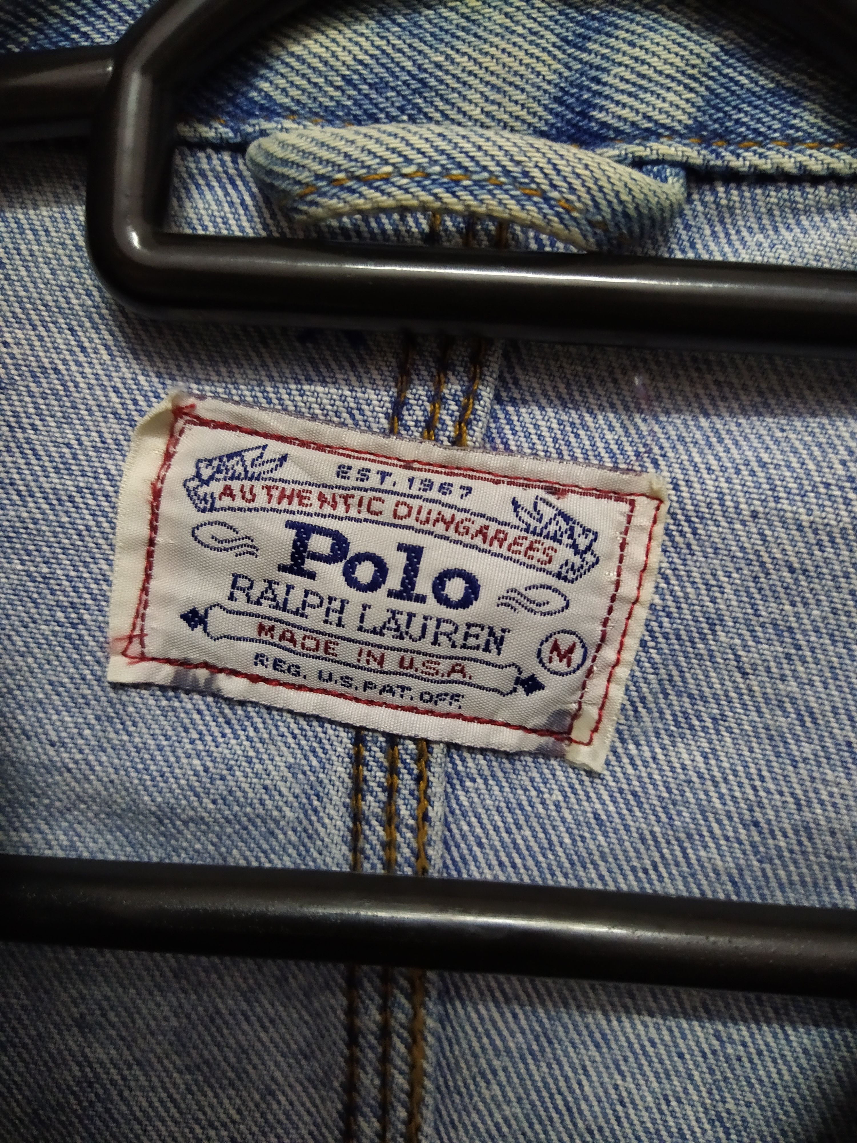 Polo Ralph Lauren 90s POLO RALPH LAUREN DENIM JACKET (B799) Size US M / EU 48-50 / 2 - 3 Thumbnail