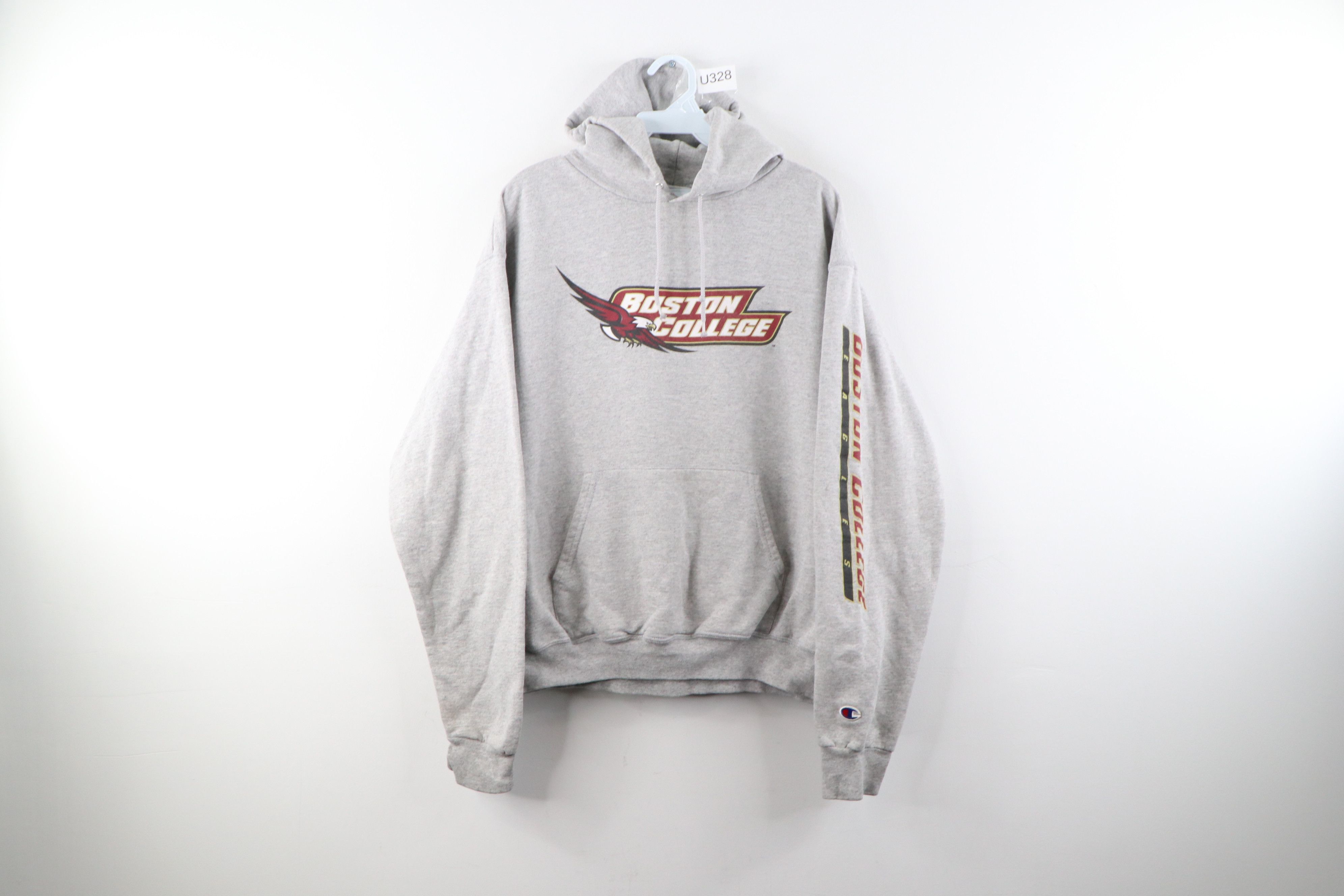 Champion × Vintage Vintage Champion Boston College Hoodie Sweatshirt Gray Size US M / EU 48-50 / 2 - 1 Thumbnail