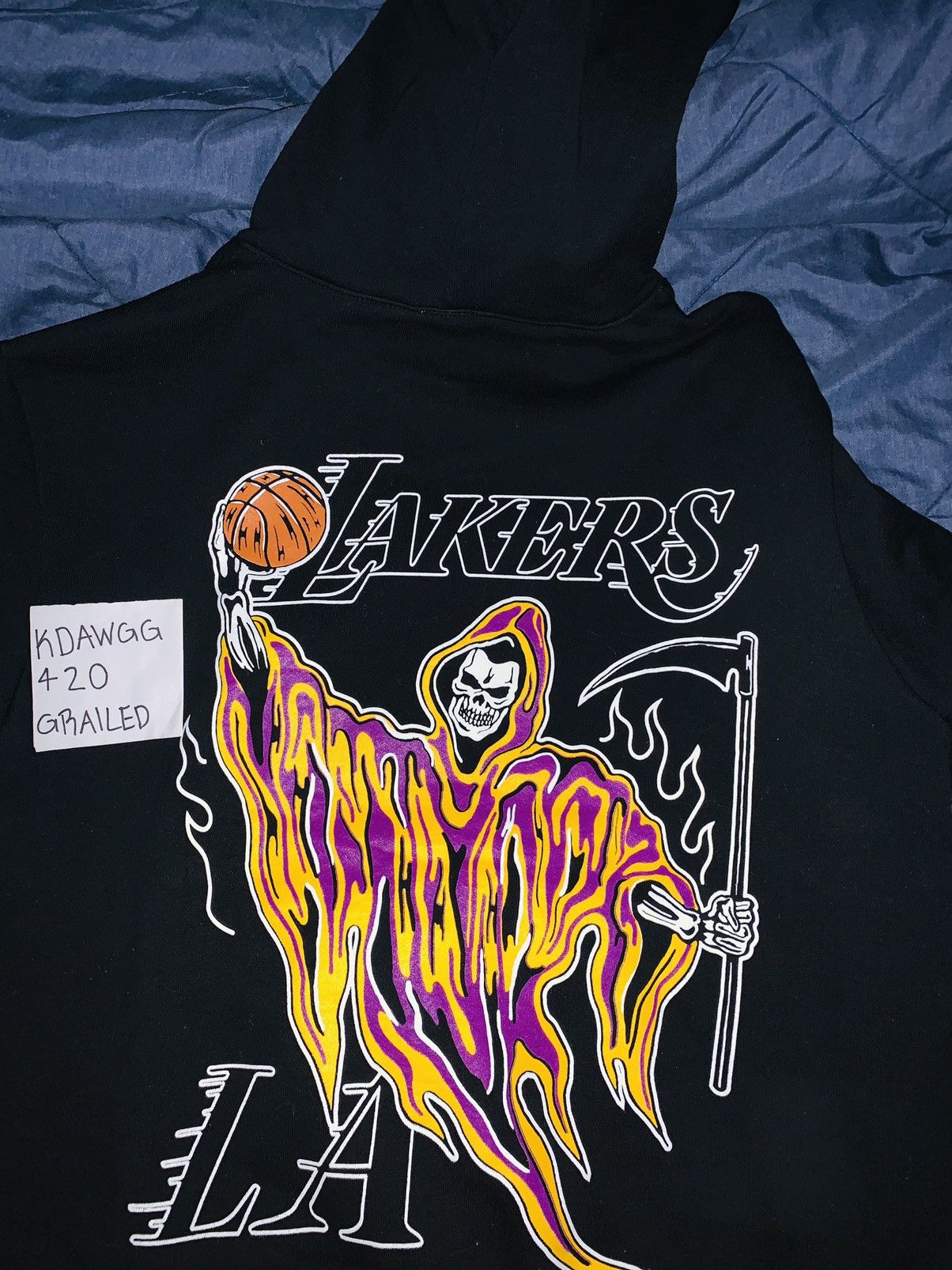 Warren Lotas Lakers Reaper Hoodie