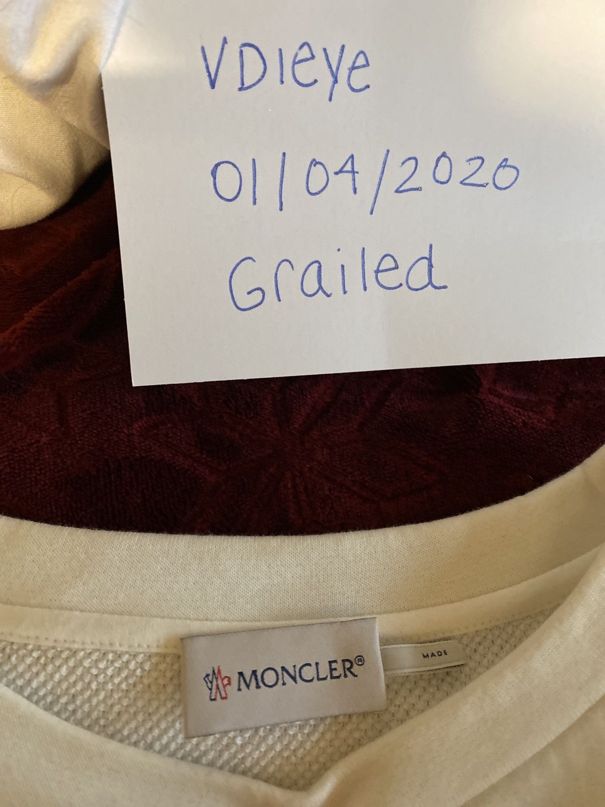 Moncler Moncler Maglia Open Logo Sweatshirt Size US S / EU 44-46 / 1 - 3 Thumbnail