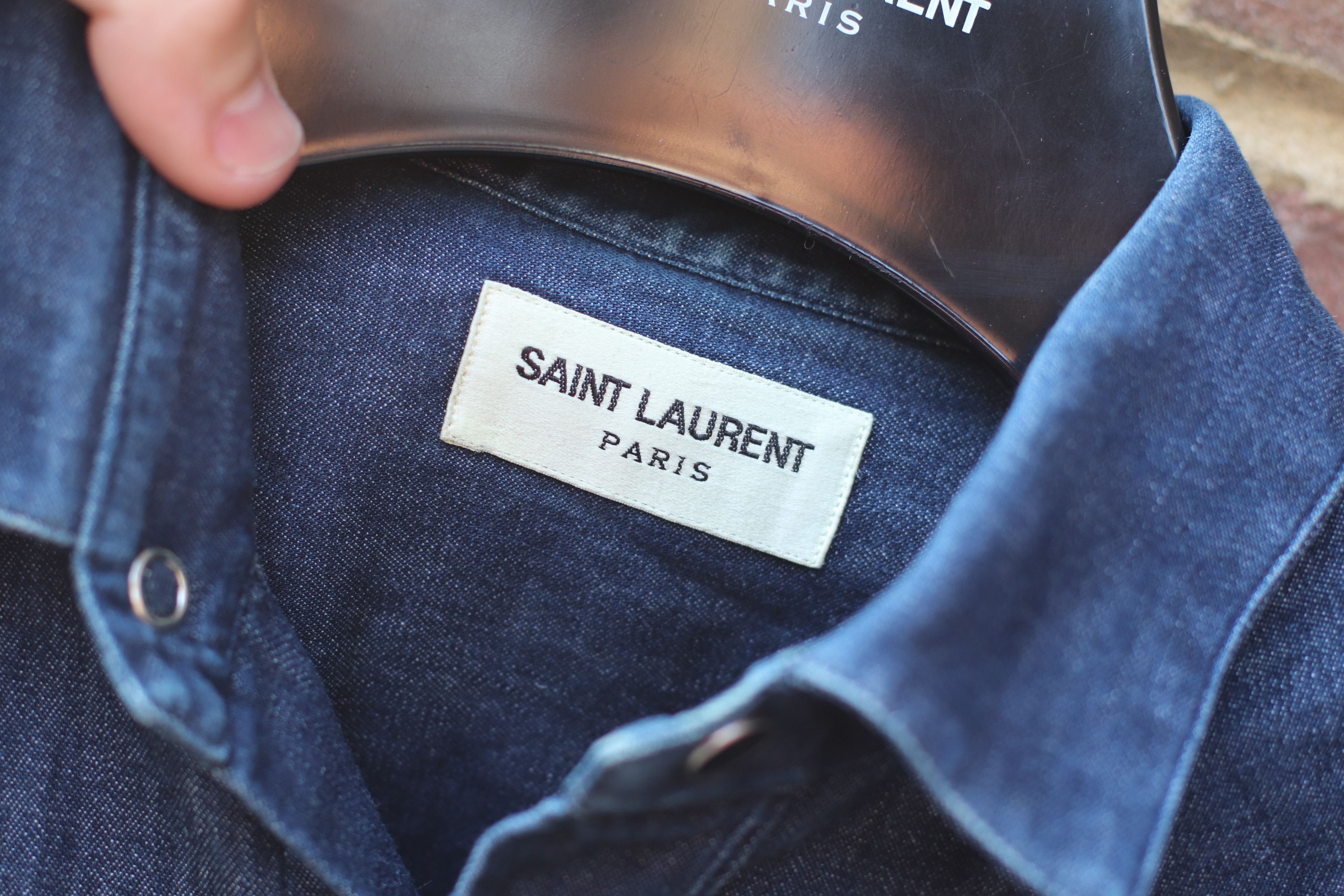Saint Laurent Paris FW13 Denim Shirt Size US S / EU 44-46 / 1 - 3 Thumbnail