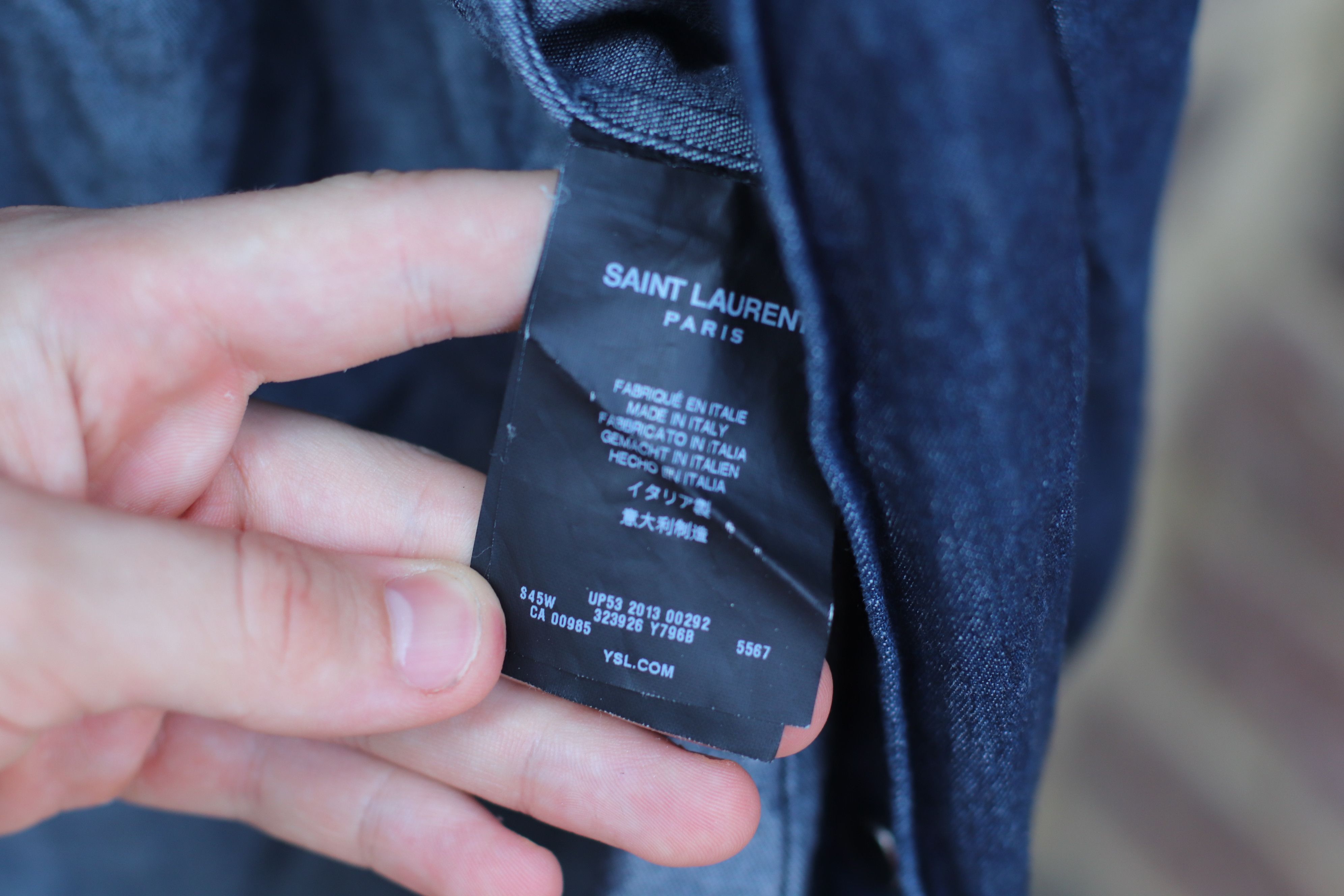 Saint Laurent Paris FW13 Denim Shirt Size US S / EU 44-46 / 1 - 5 Thumbnail