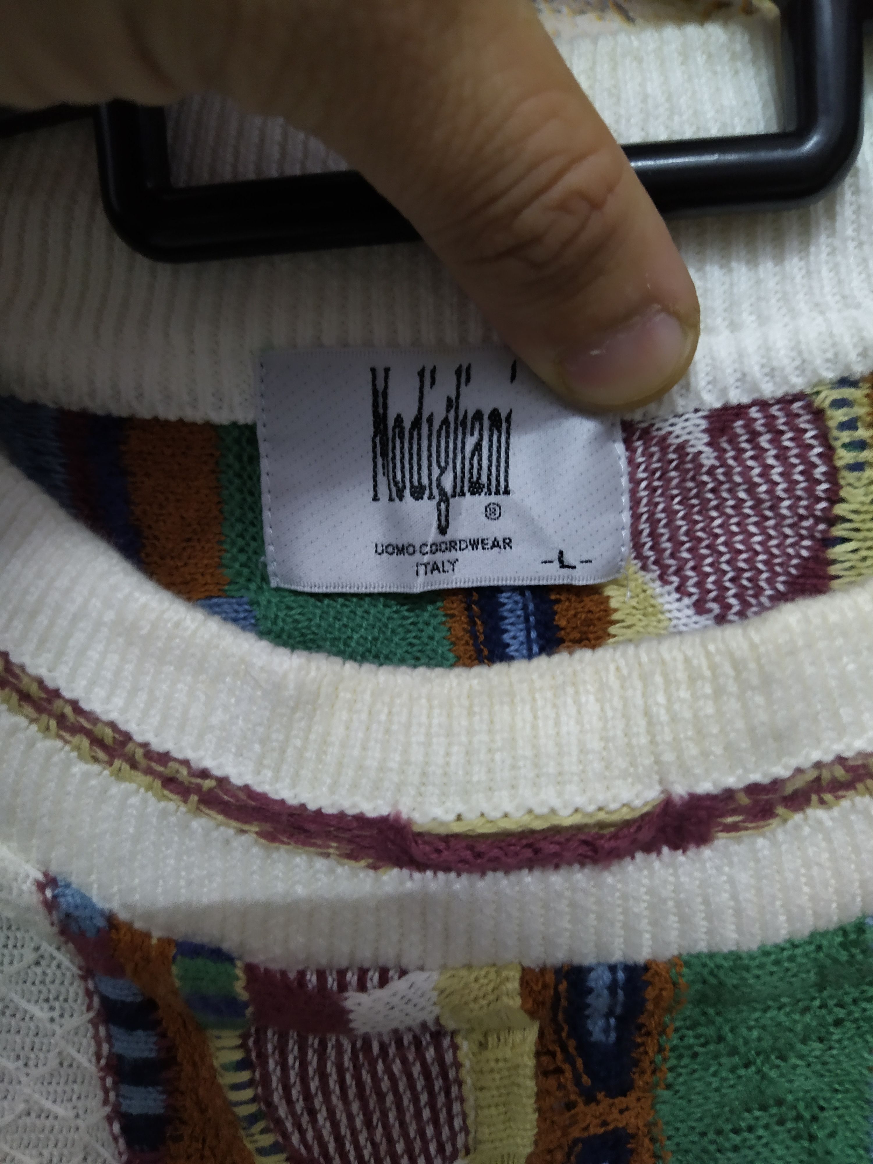 Other MODIGLIANI ITALY KNITWEAR COOGI INSPIRED (B804) Size US L / EU 52-54 / 3 - 3 Thumbnail