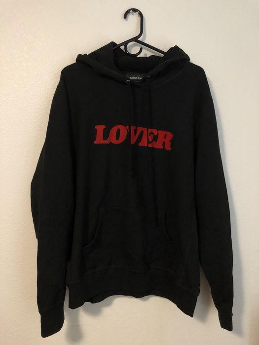 Bianca Chandon Lover hoodie Black and Red | Grailed