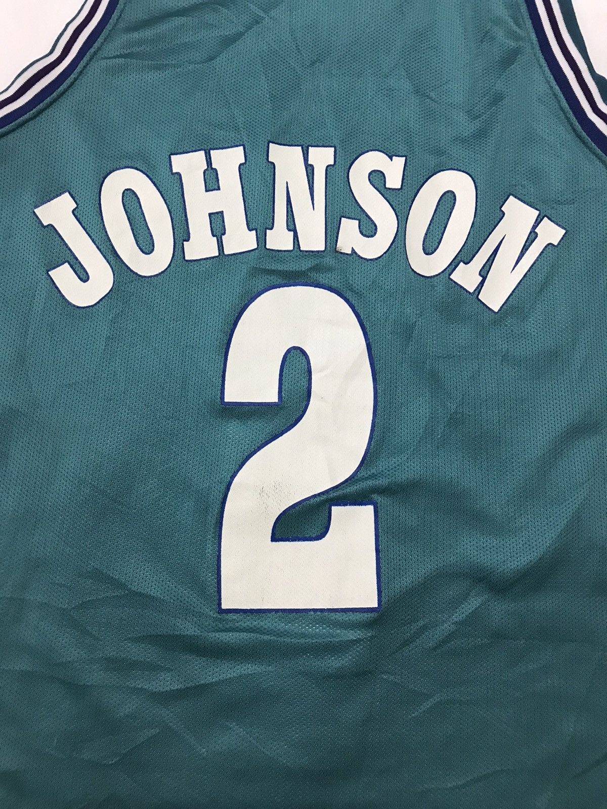 Champion Vintage 90’s NBA Charlotte Larry Johnson Champion Jersey Size US M / EU 48-50 / 2 - 4 Thumbnail