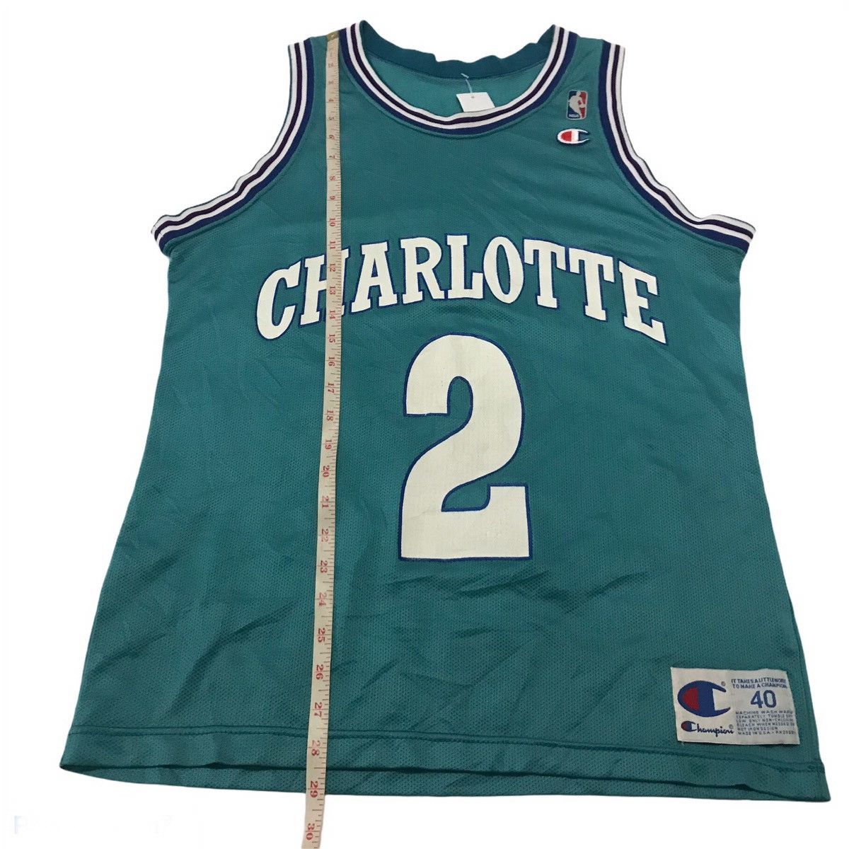 Champion Vintage 90’s NBA Charlotte Larry Johnson Champion Jersey Size US M / EU 48-50 / 2 - 10 Thumbnail