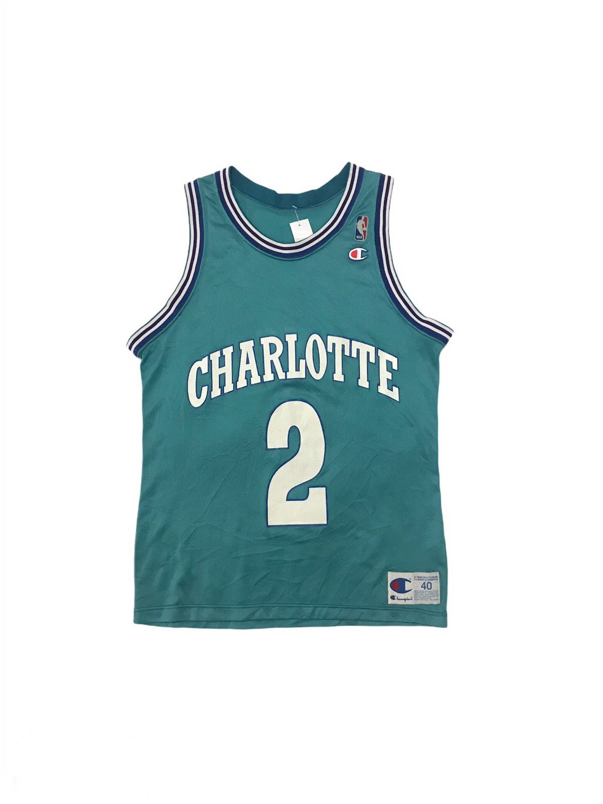 Champion Vintage 90’s NBA Charlotte Larry Johnson Champion Jersey Size US M / EU 48-50 / 2 - 1 Thumbnail