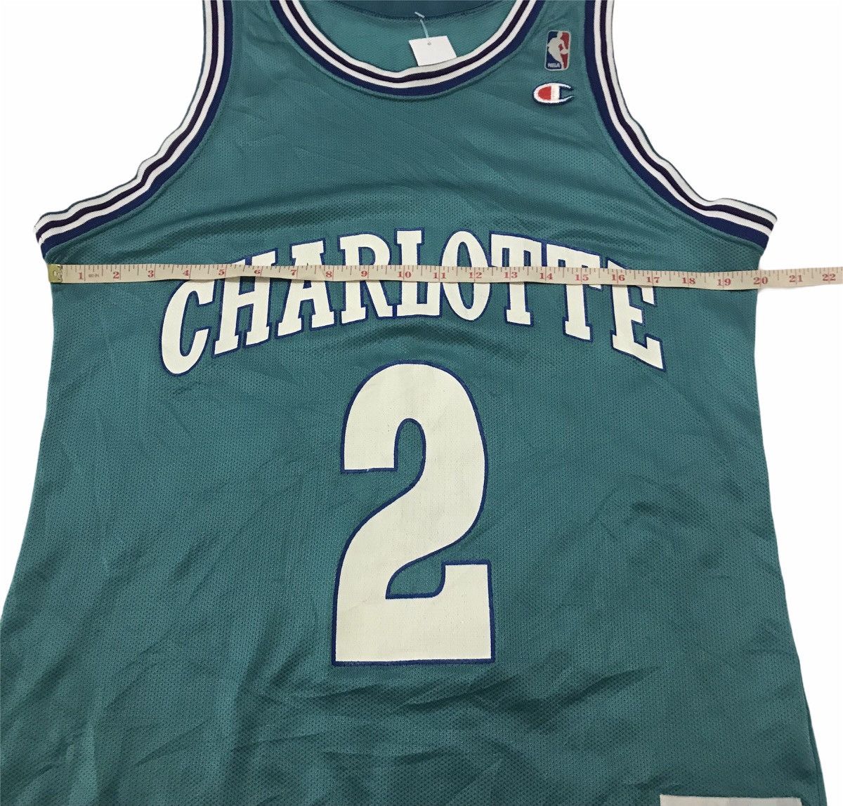 Champion Vintage 90’s NBA Charlotte Larry Johnson Champion Jersey Size US M / EU 48-50 / 2 - 9 Thumbnail