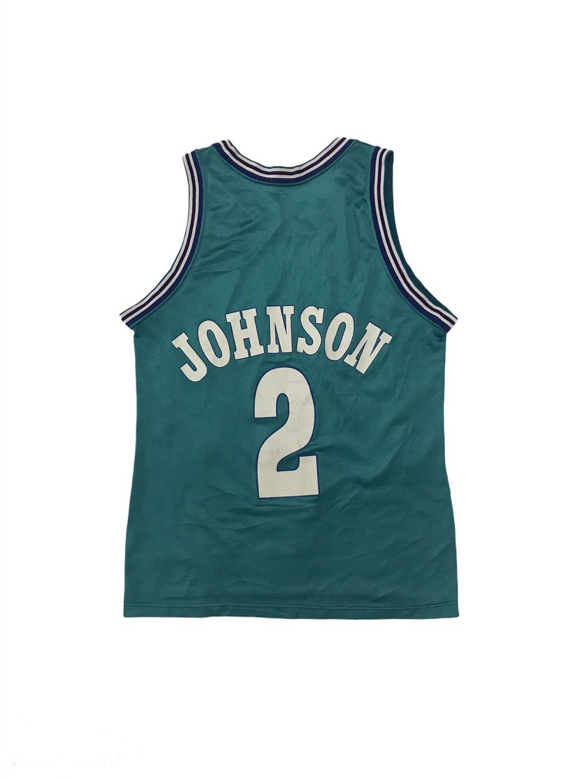 Champion Vintage 90’s NBA Charlotte Larry Johnson Champion Jersey Size US M / EU 48-50 / 2 - 2 Thumbnail