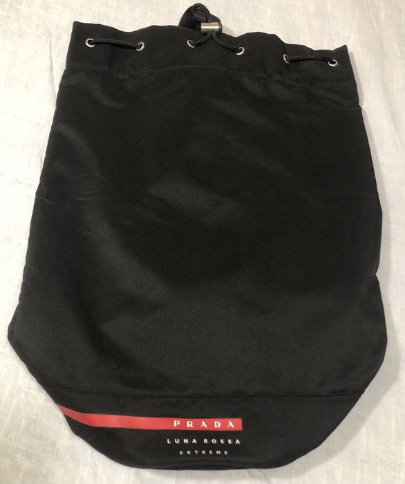 Prada luna rossa outlet extreme drawstring bag