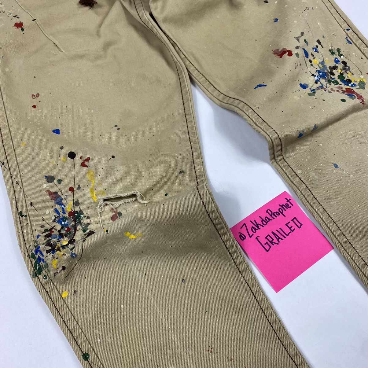 Number (N)ine Number Nine Paint Splatter Pants | Grailed