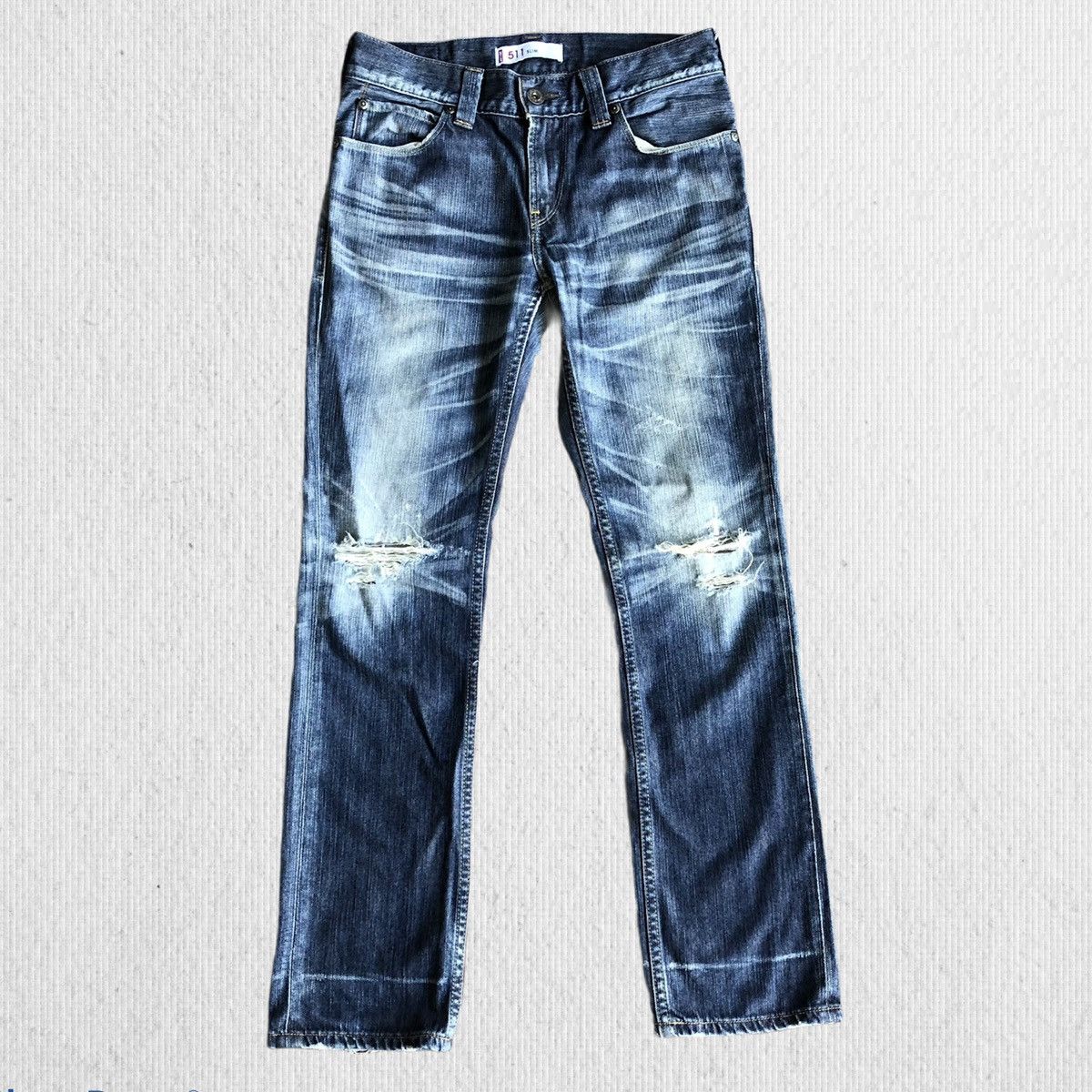 Vintage Levis 511 Distressed Denim Jeans