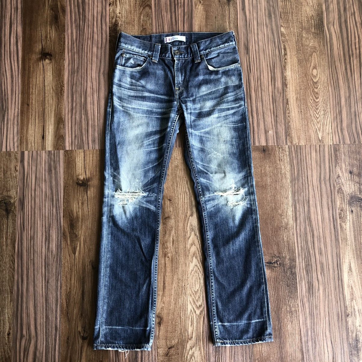Levi's × Vintage Vintage Levis 511 Distressed Denim Jeans Size US 32 / EU 48 - 8 Thumbnail