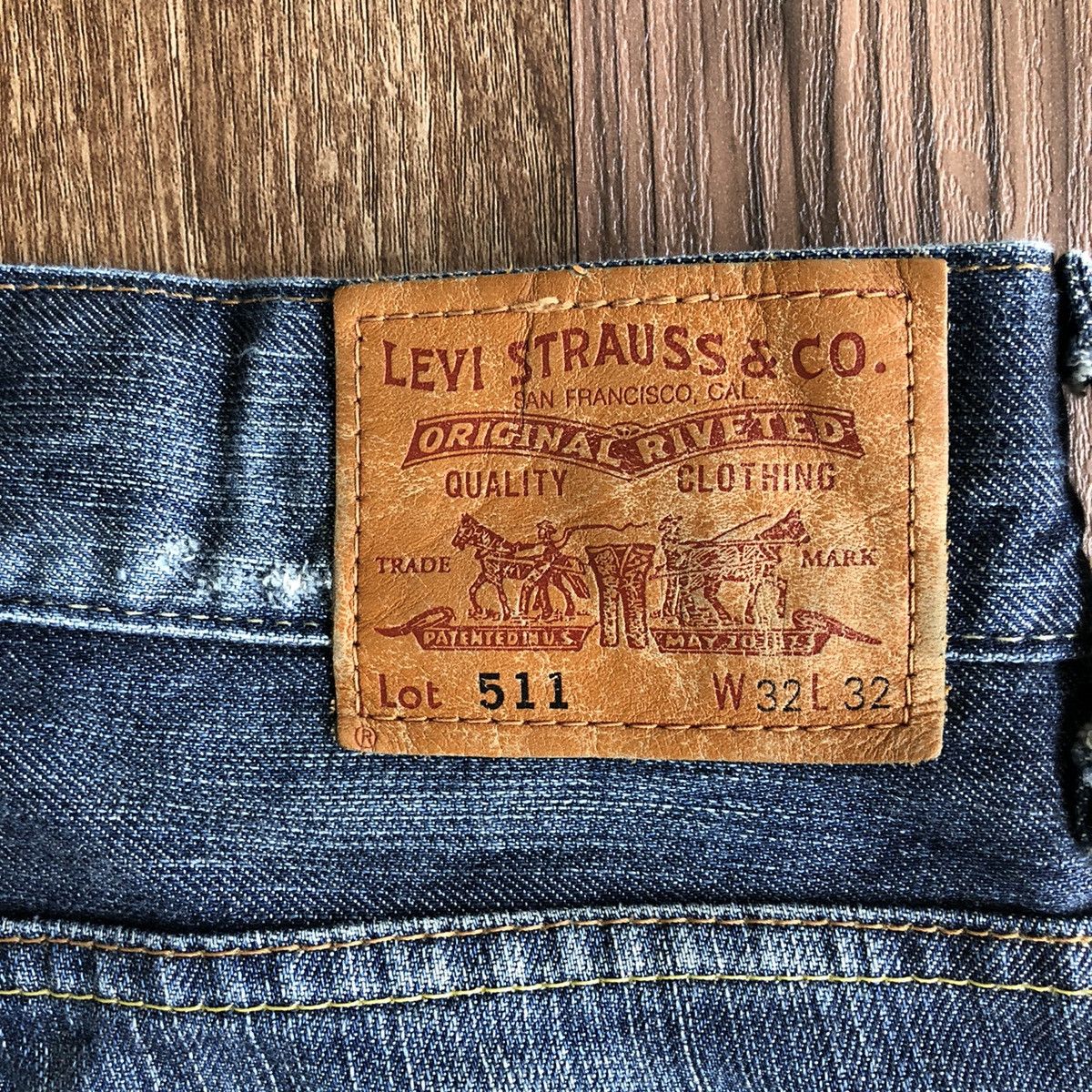 Levi's × Vintage Vintage Levis 511 Distressed Denim Jeans Size US 32 / EU 48 - 7 Thumbnail