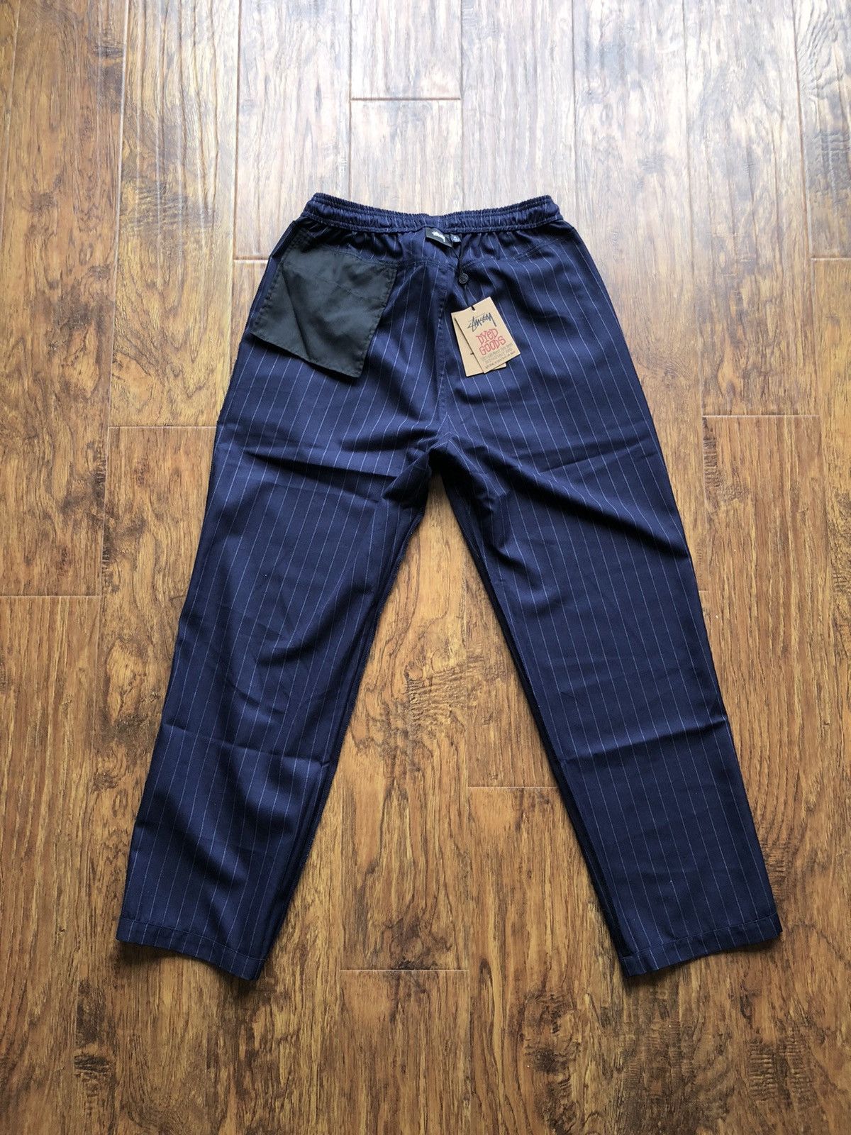 Comme des Garcons × Stussy Stussy x CDG Navy Pin Striped Beach Pant |  Grailed