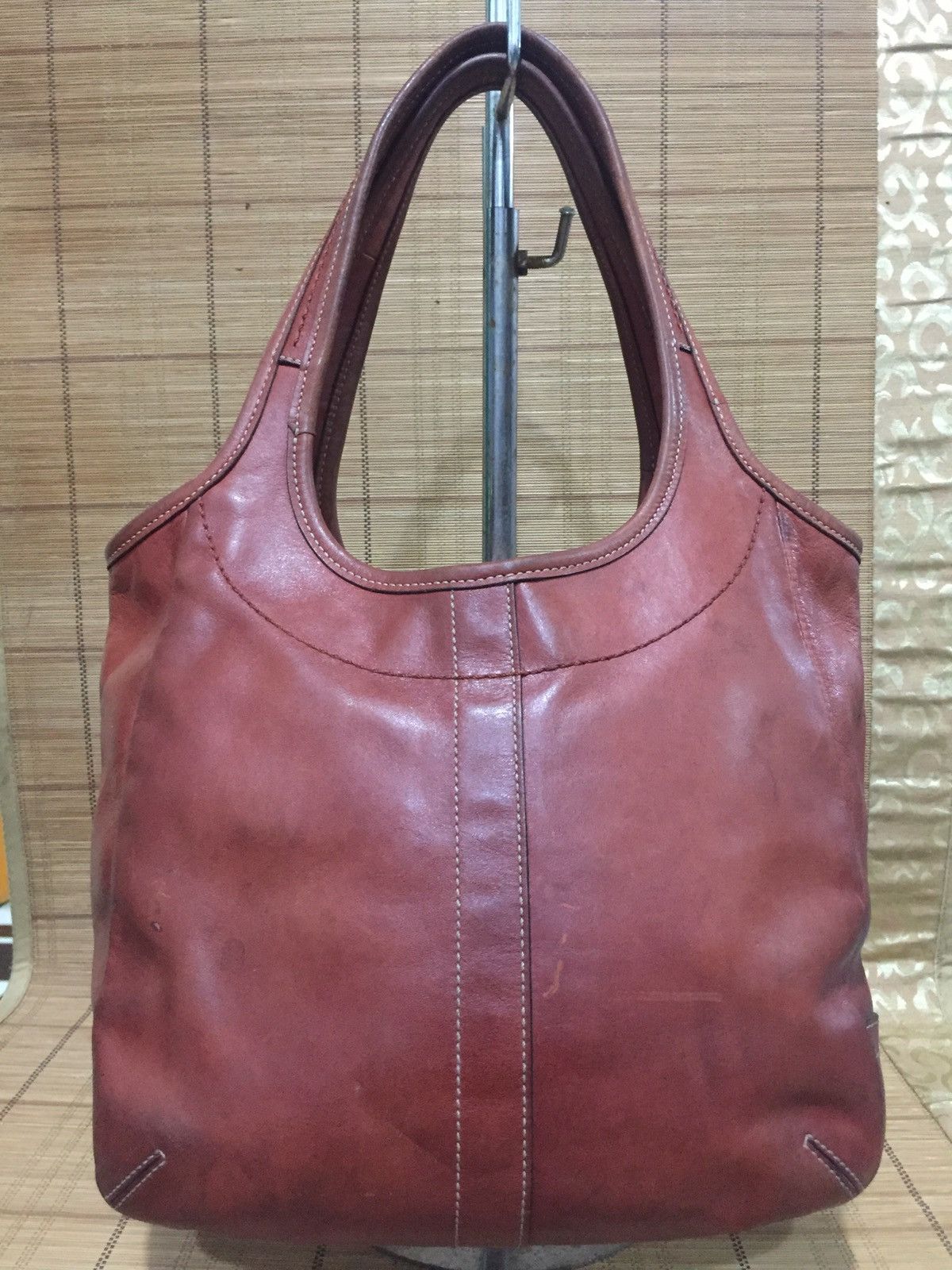 Coach Ltd Ed Belted Ergo Burnished Plum Leather Legacy XL
