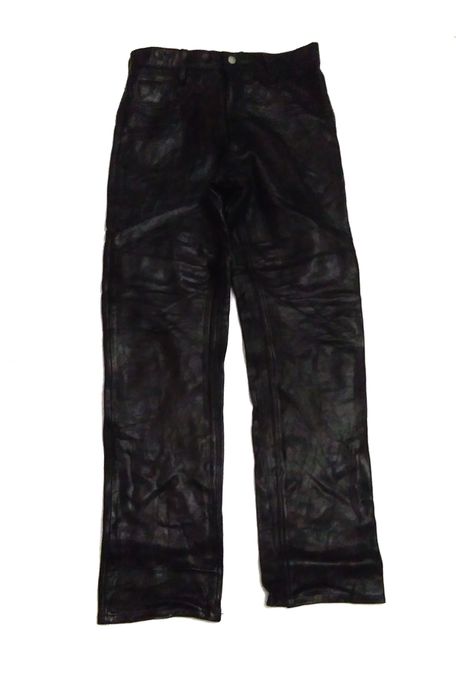 Japanese Brand Gowest Yellow Division Leather Pants | Grailed