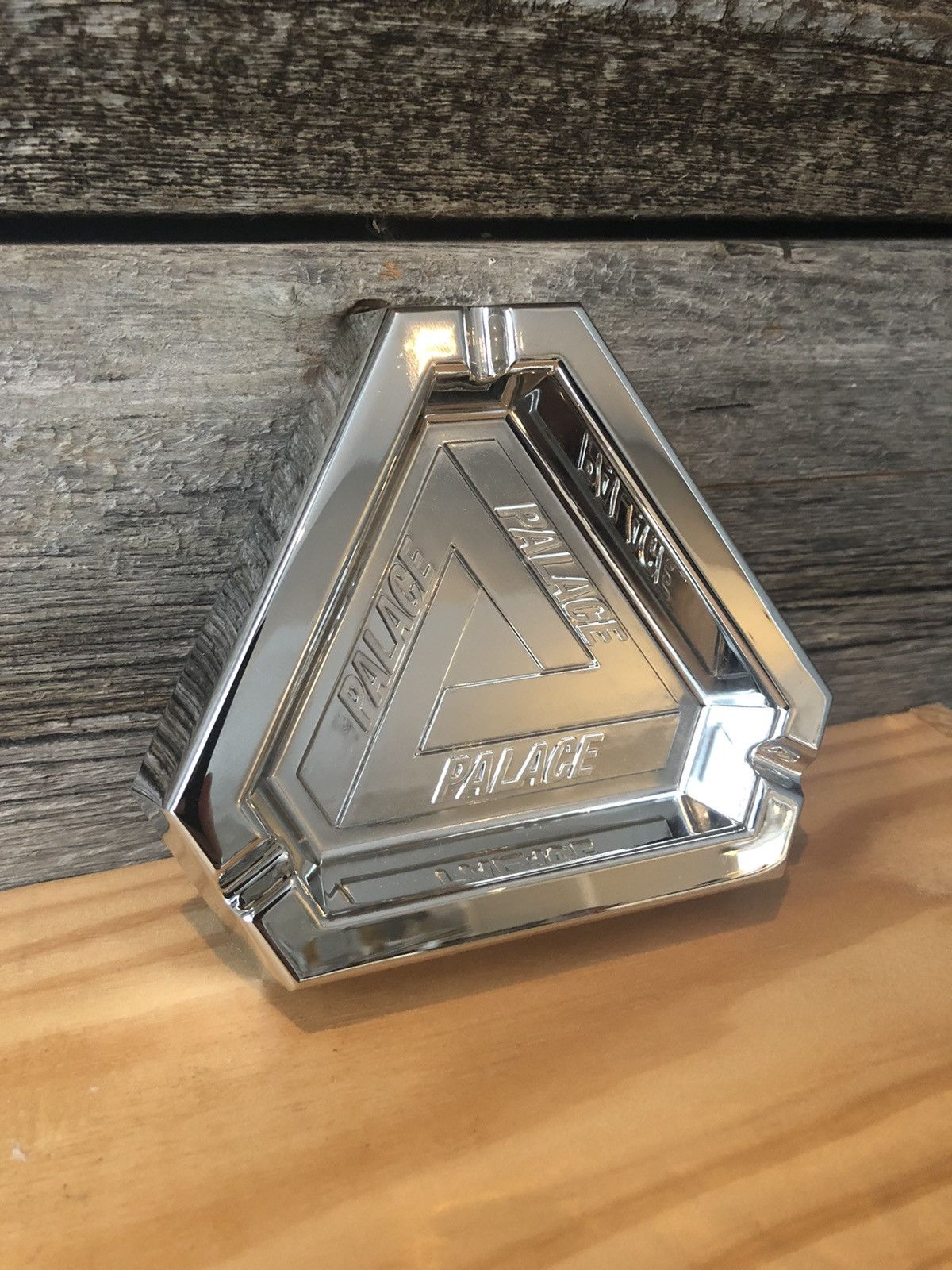 Palace Palace “Tri-Ferg” Silver Ashtray | Grailed