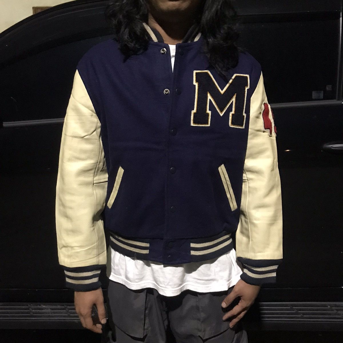 Vintage Vintage MARVEL by dog house wool leather varsity jacket Size US M / EU 48-50 / 2 - 7 Thumbnail