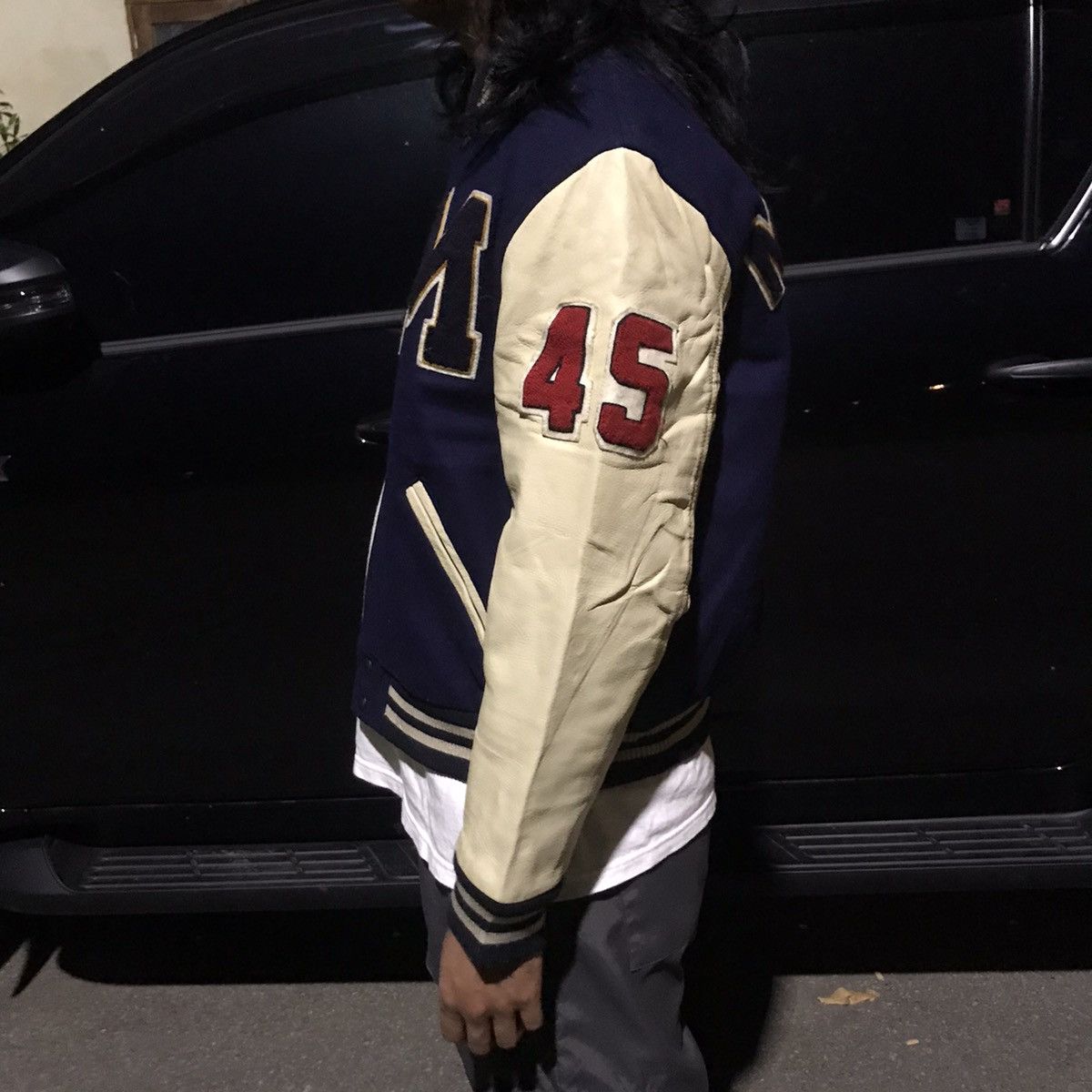 Vintage Vintage MARVEL by dog house wool leather varsity jacket Size US M / EU 48-50 / 2 - 9 Thumbnail
